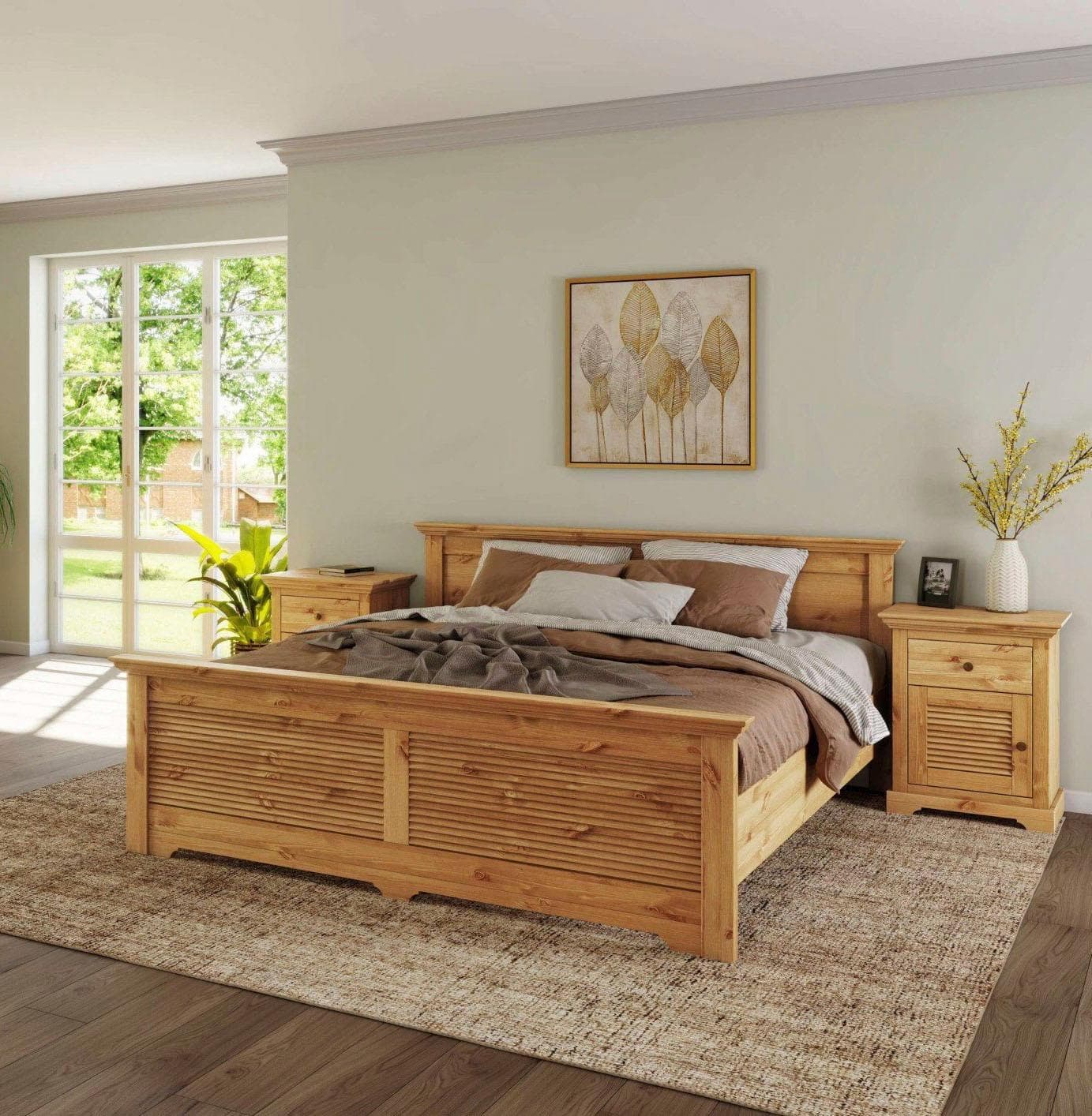 OTTO HOME Bett Rauna Landhausstil Kieferholz mit Lattenrost