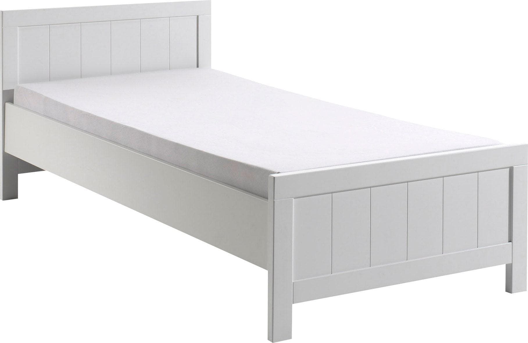 Vipack Einzelbett Landhaus-Optik Weiß