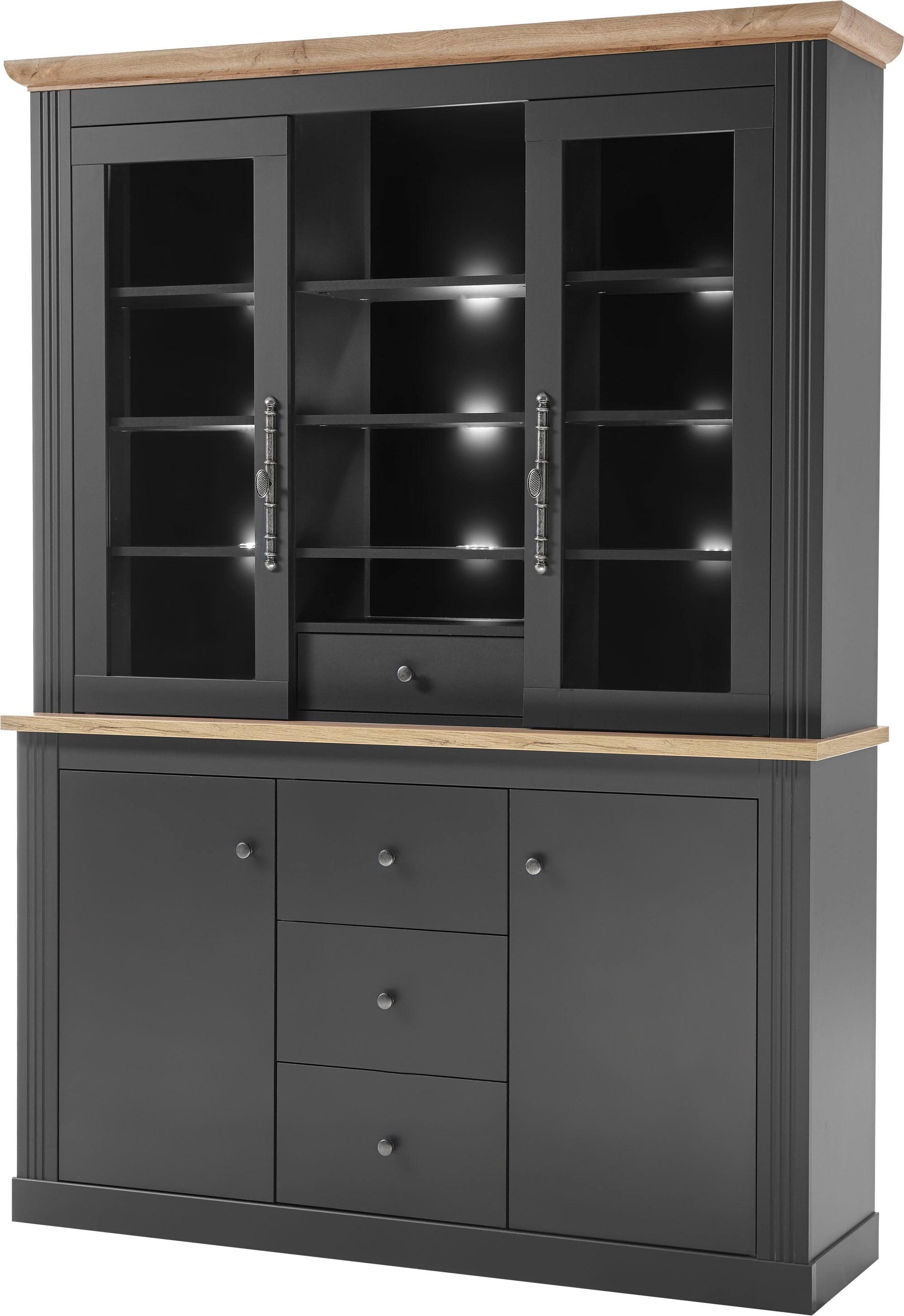 OTTO HOME WESTMINSTER Buffet Dunkelgrau Landhaus-Look