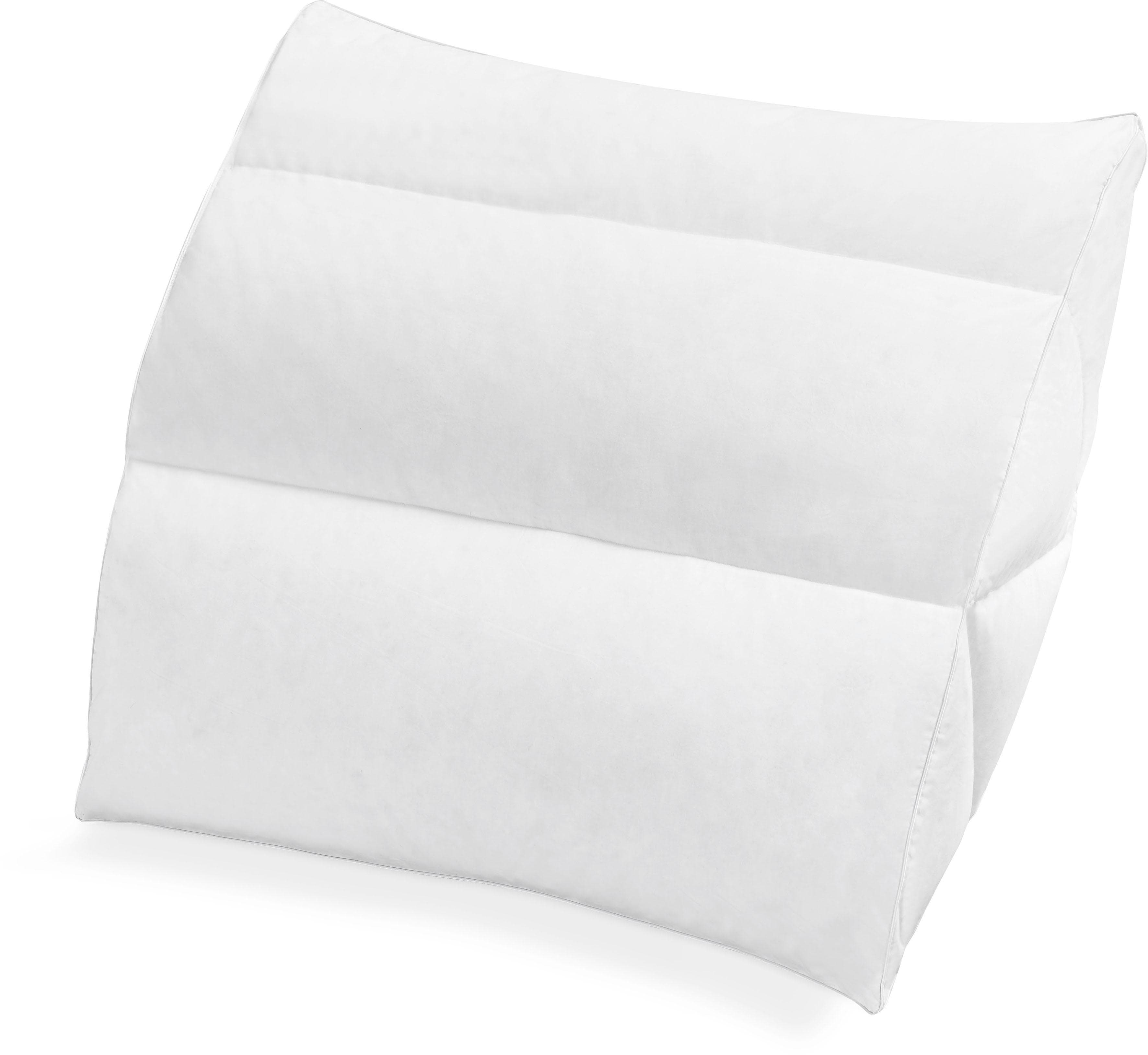 Häussling BodyPerfect ModernLine Federkissen Weiß 80x80 cm