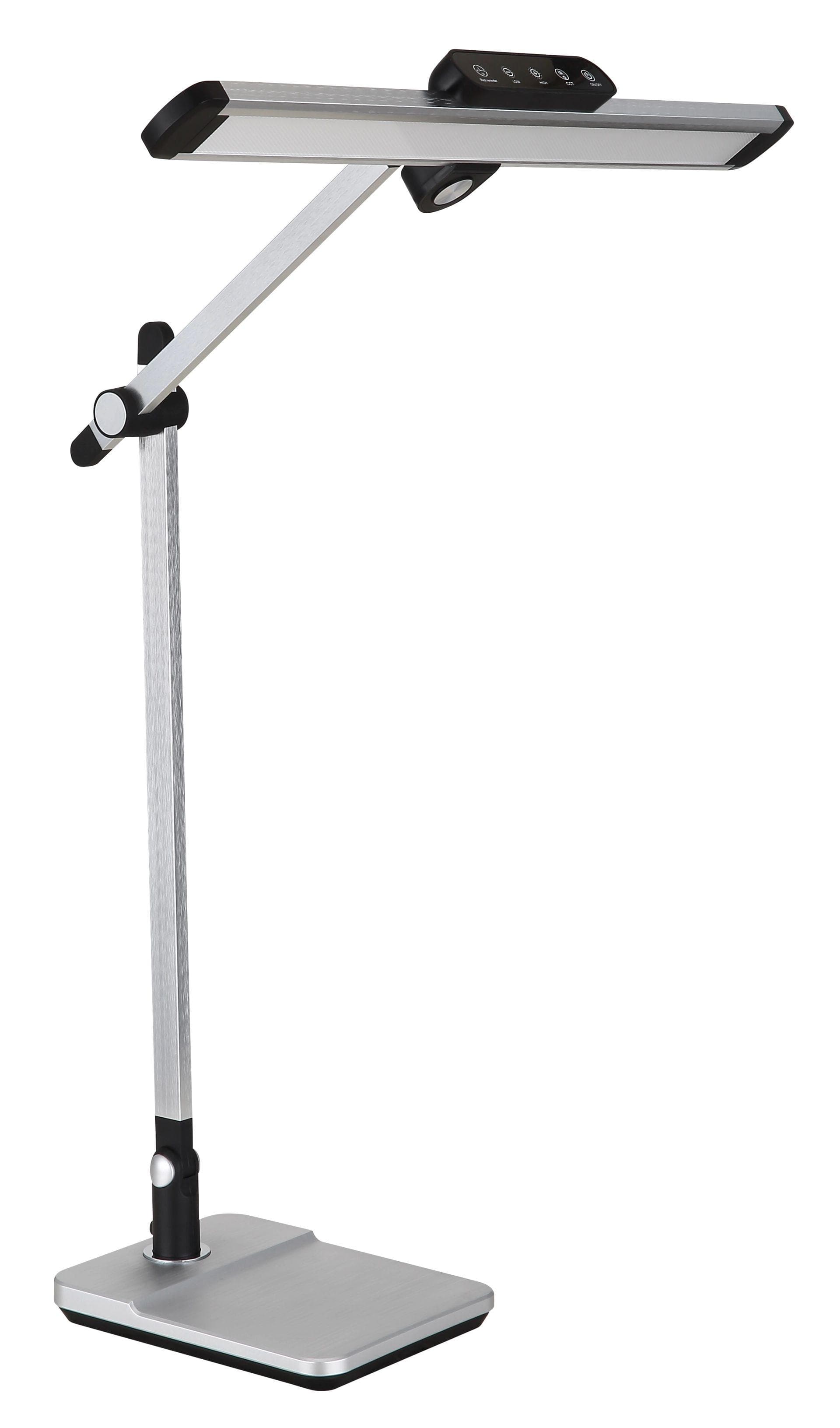 GLOBO LIGHTING LED Tischleuchte "LOPIRA" Grau Dimmbar Aluminium