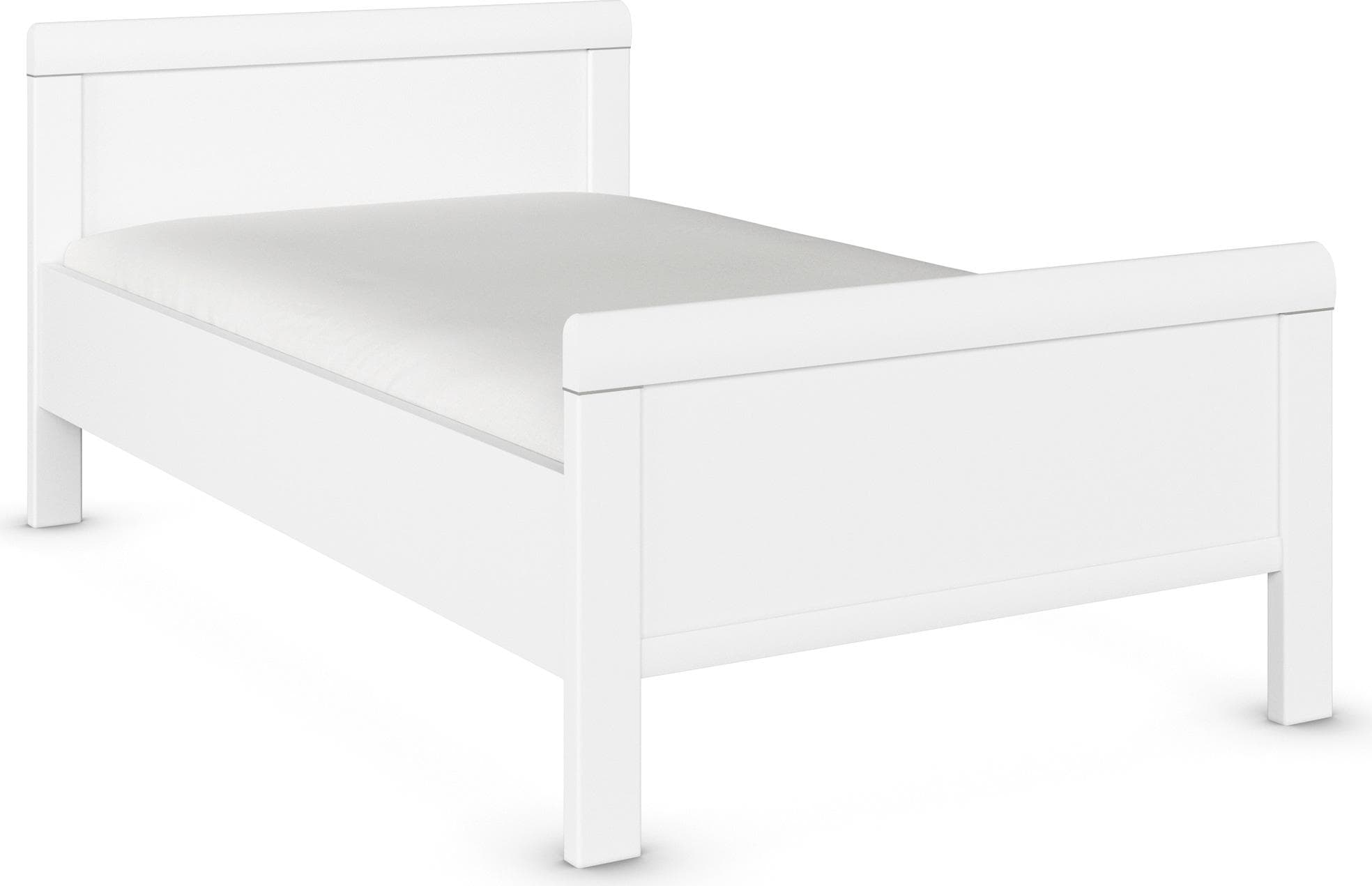 Rauch Bett Einzelbett Stollenbett EVELYN Weiß