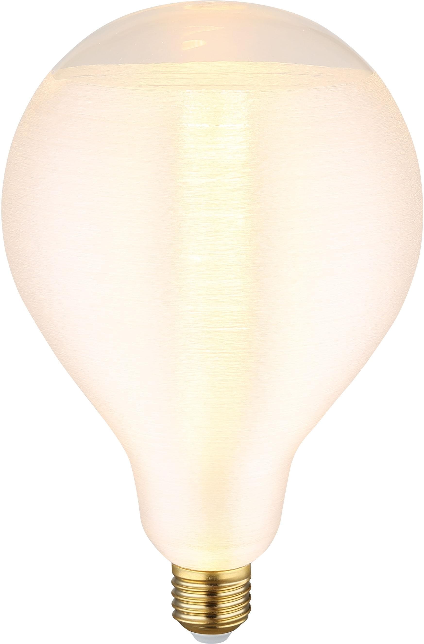 GLOBO LIGHTING LED-Spezialleuchtmittel E27 Warmweiß Glas Messing