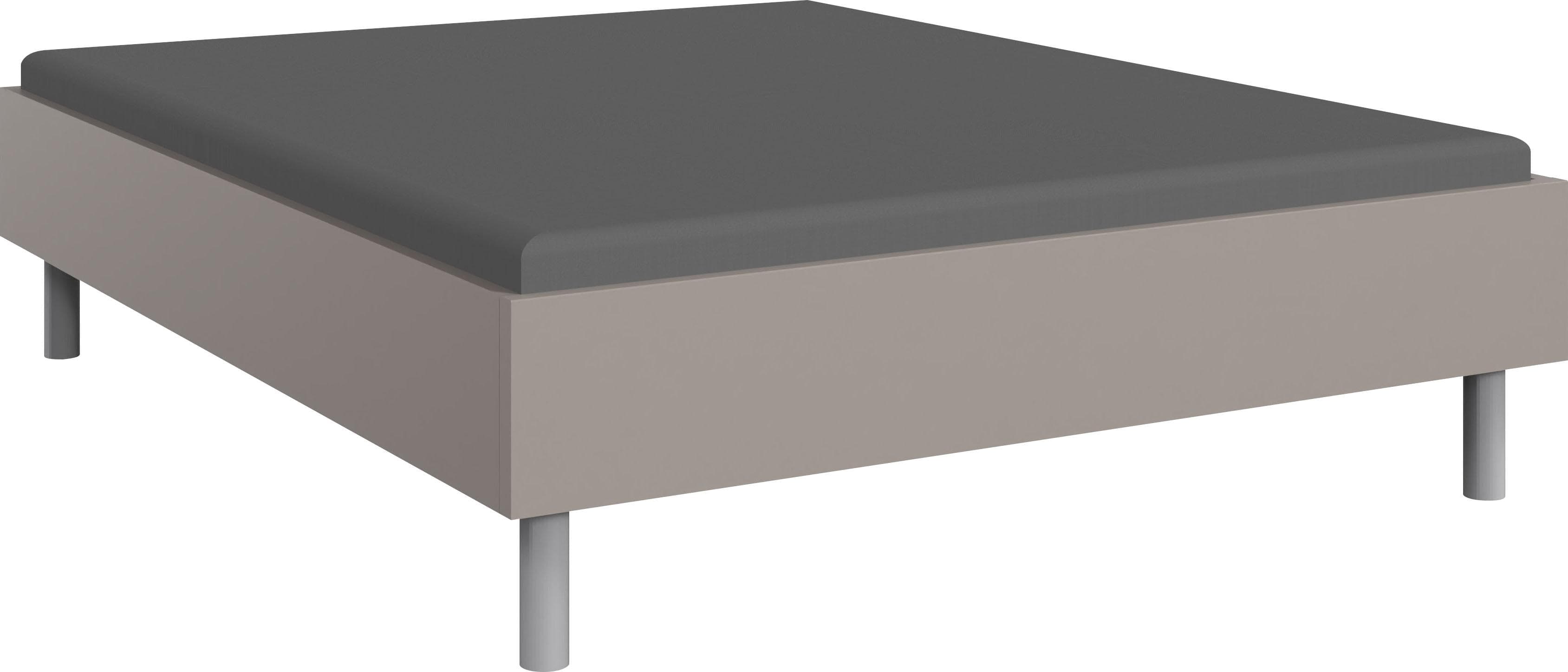 WIMEX Bett Easy Sahara Grau Metallfüße