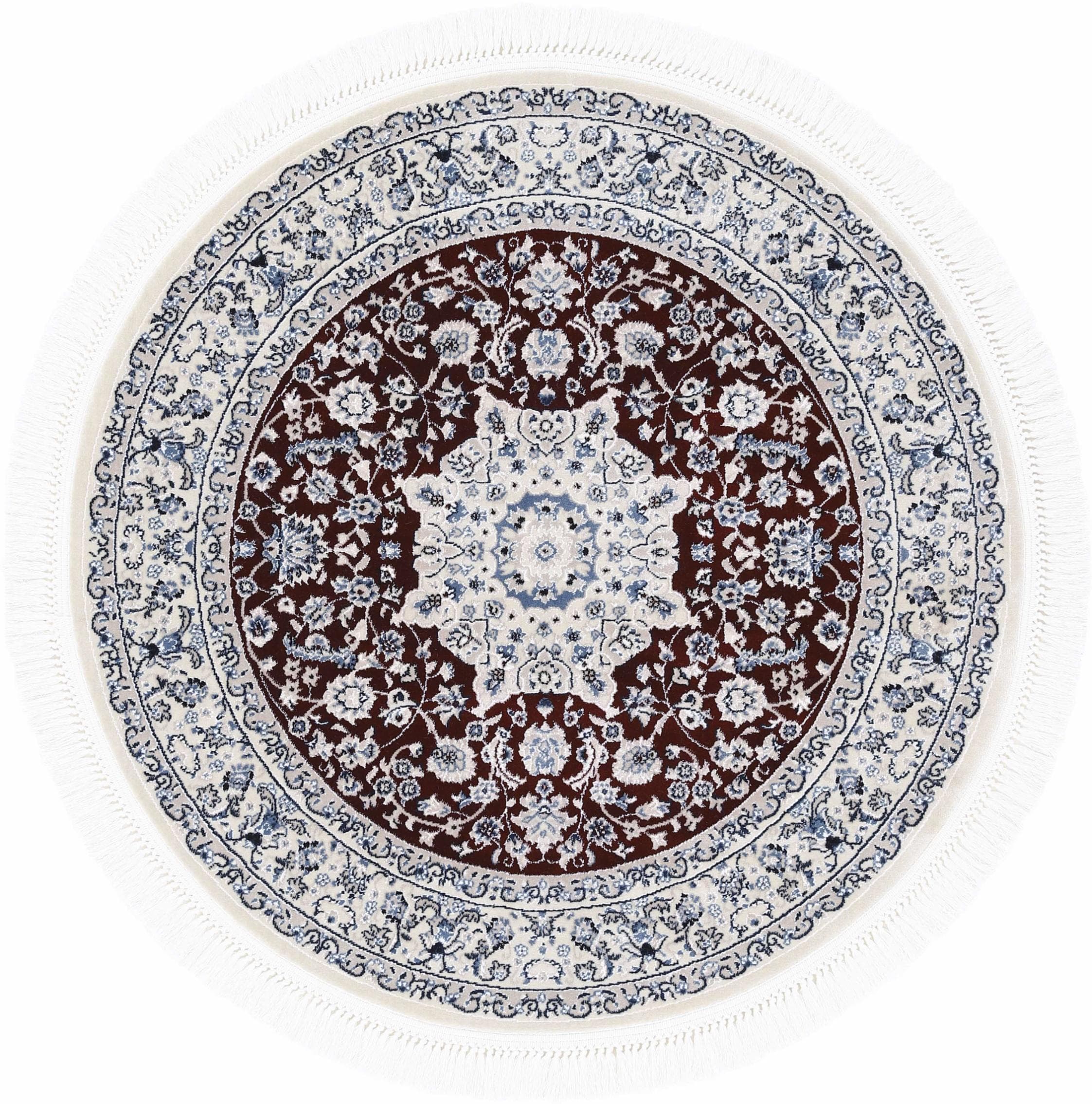 CARPETFINE Teppich Nain Diane Rot Orientalisch Rund