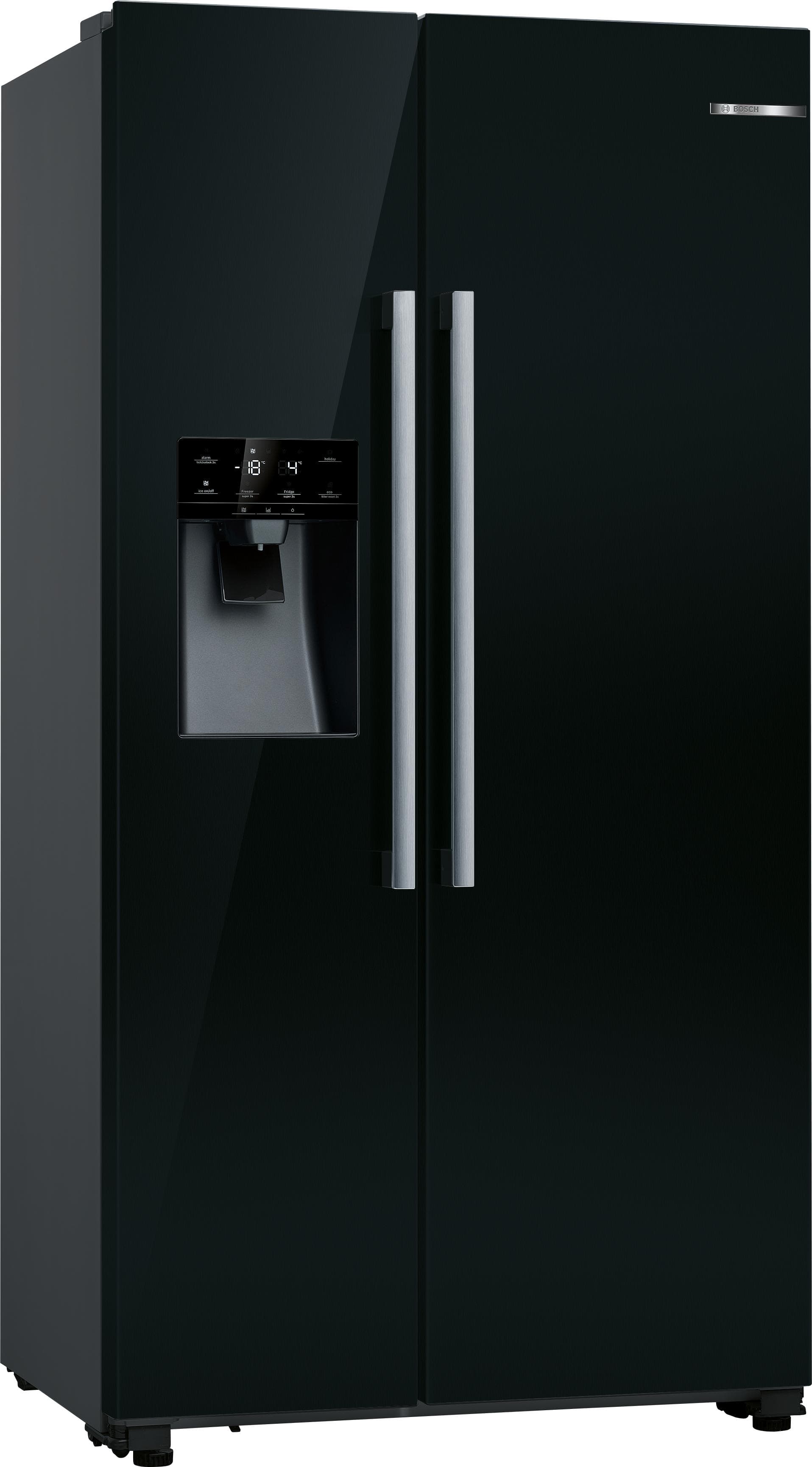 BOSCH Side-by-Side KAD93ABEP Kühlschrank Schwarz LED-Innenbeleuchtung