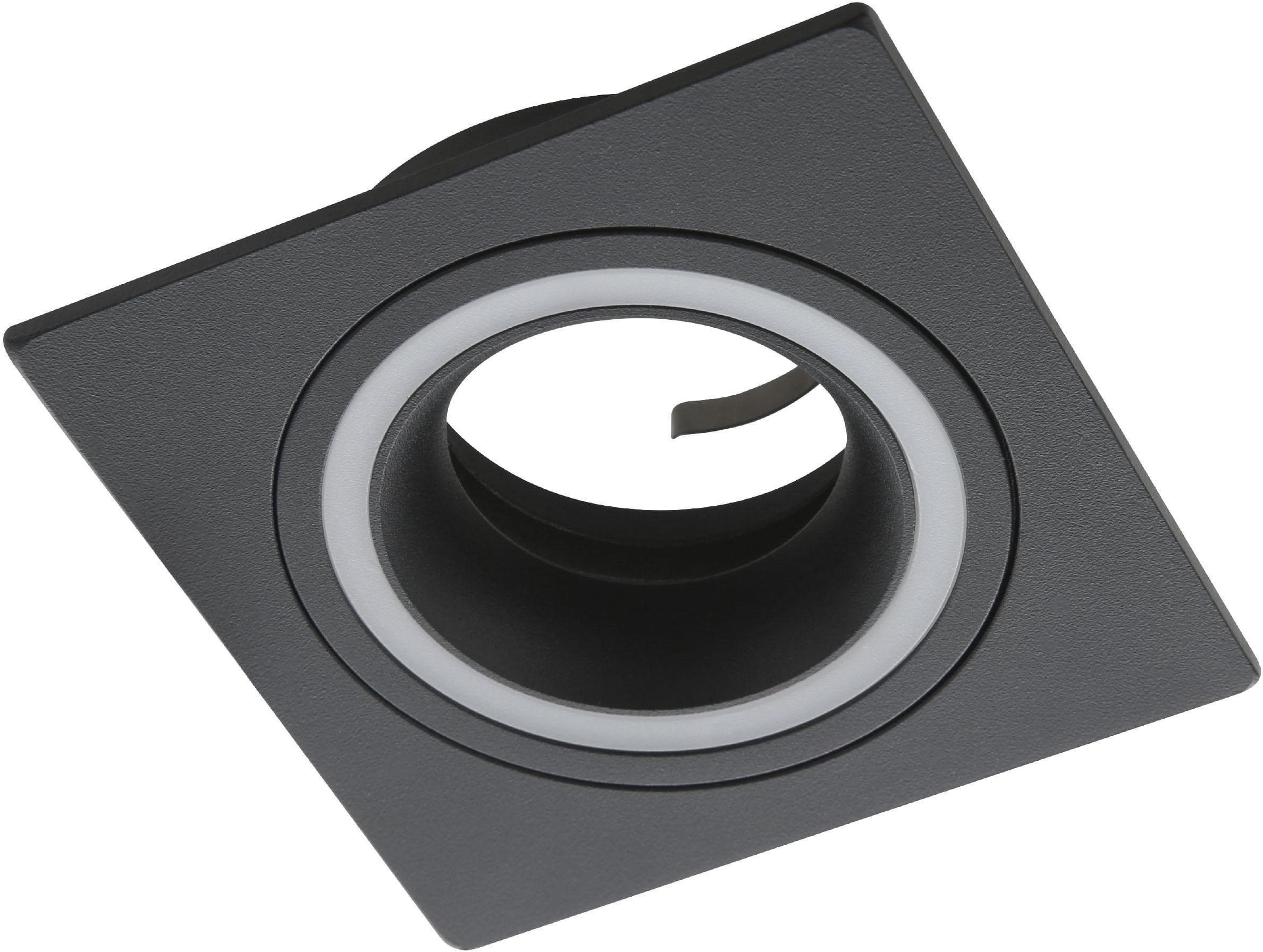 EGLO Deckeneinbaustrahler CAROSSO Schwarz Aluminium GU10