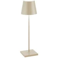 Zafferano Poldina Pro Tischleuchte Sand Akkubetrieb