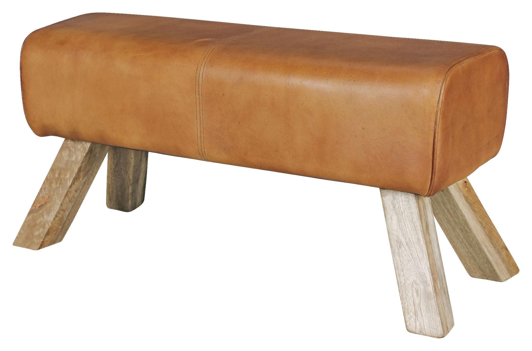 Hocker "WL5.105" Braun Leder