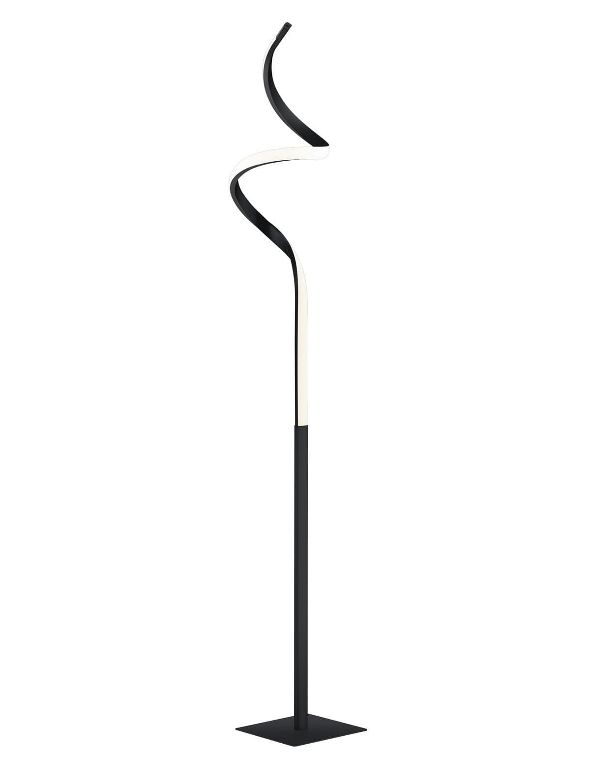 REALITY LEUCHTEN LED-Stehlampe Course Schwarz Matt 3000K 145cm