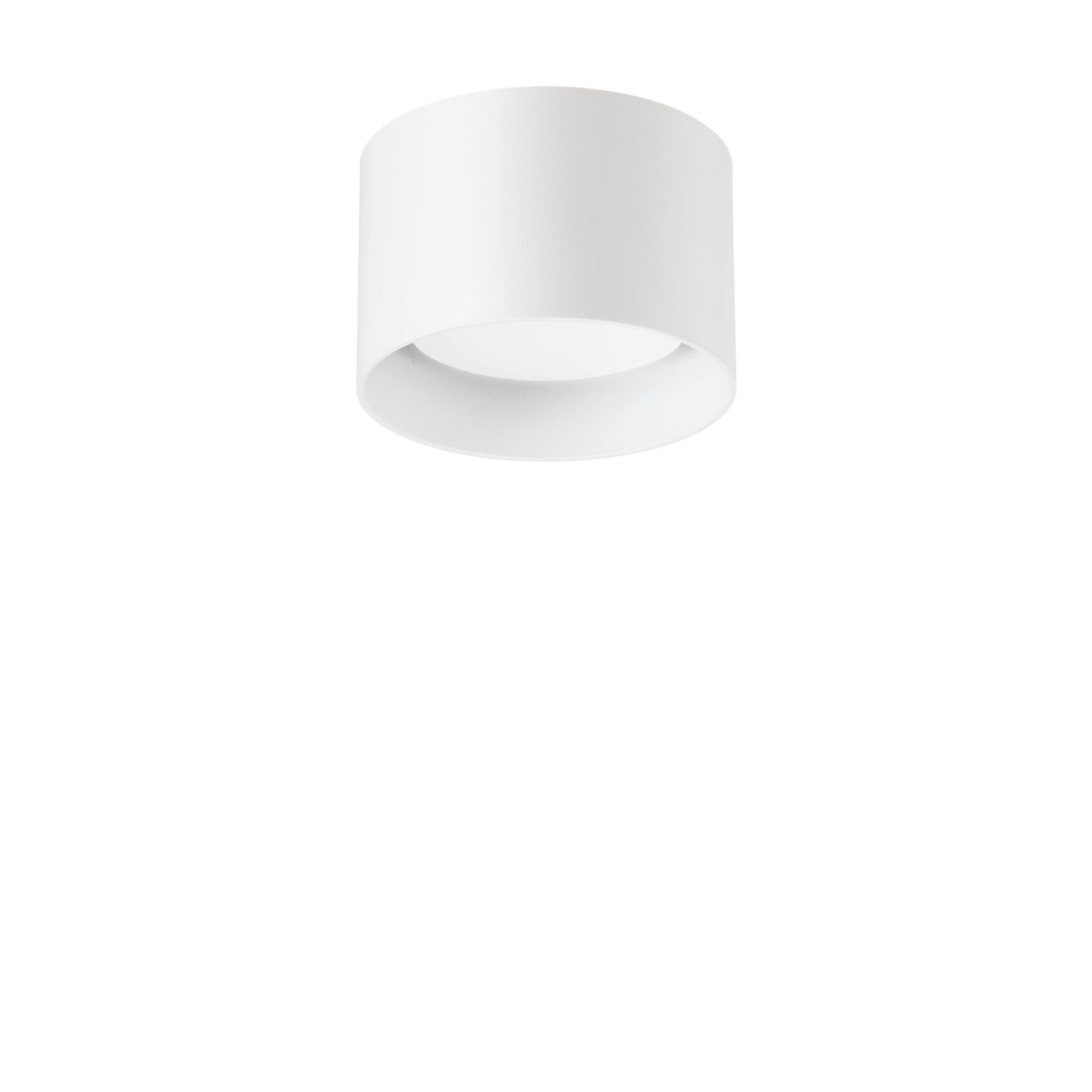 Ideal Lux Downlight Spike Round, weiß, Aluminium, Ø 10 cm
