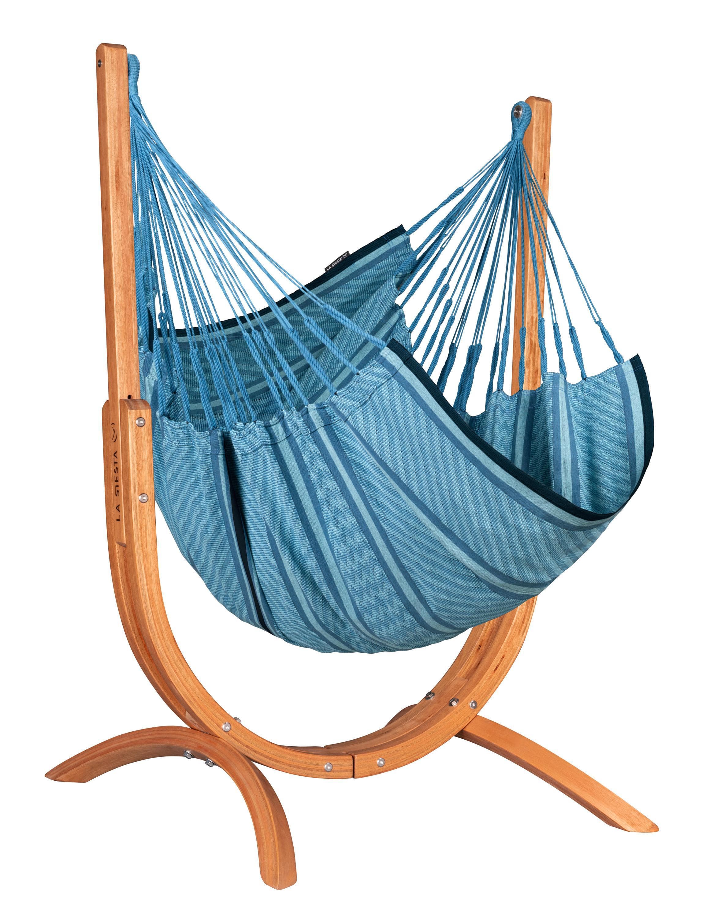 La Siesta Hängematte Hammock Chair and Stand Blau inkl. Gestell