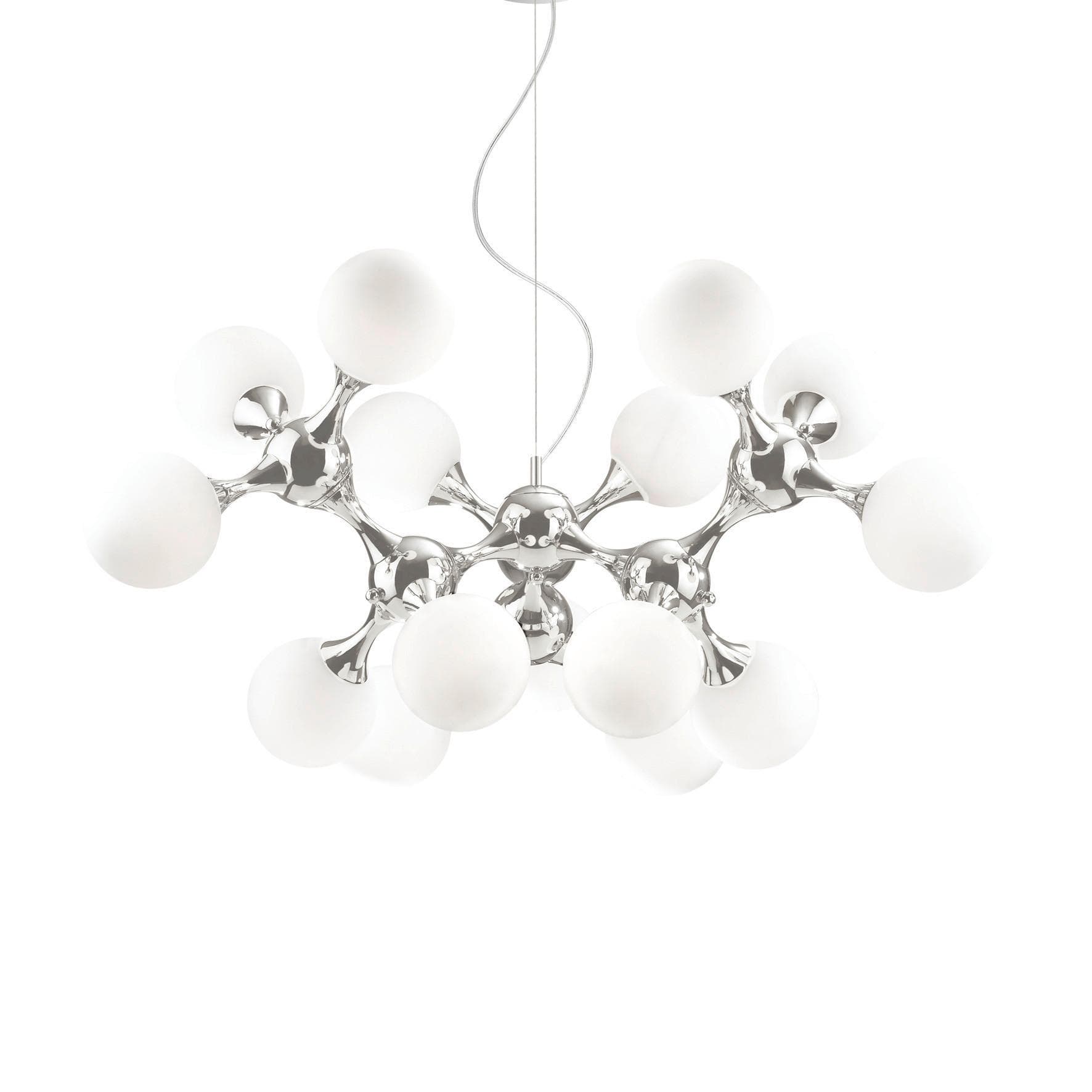 Ideal Lux Hängeleuchte Nodi Bianco Ø 105 cm Flexibel