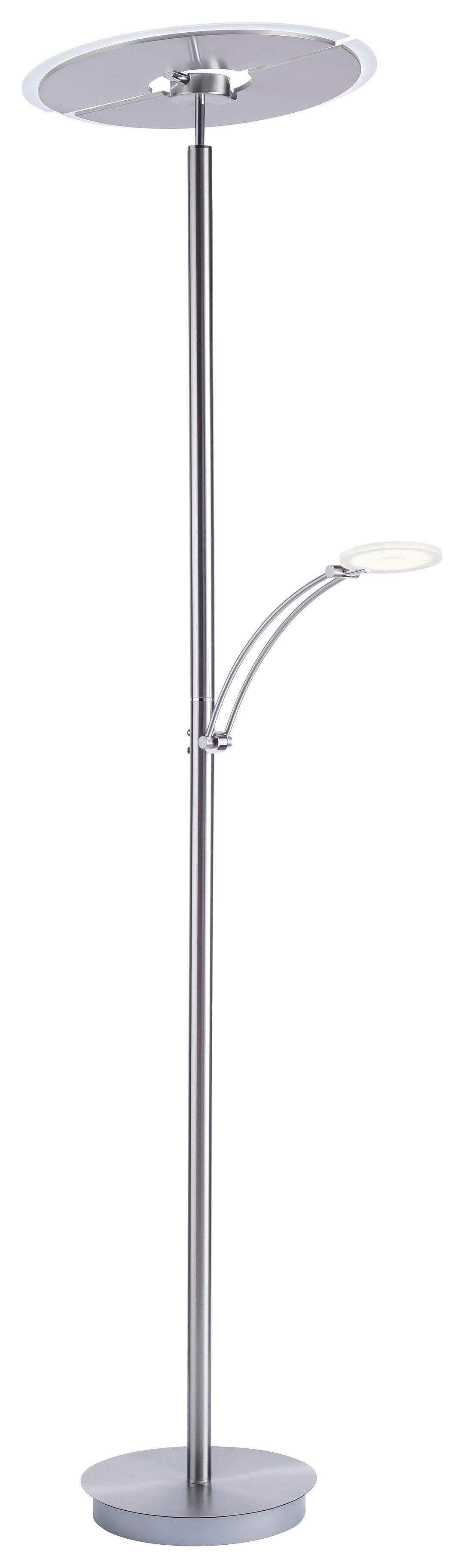 Paul Neuhaus LED-Deckenfluter Artur Hellgrau Metall