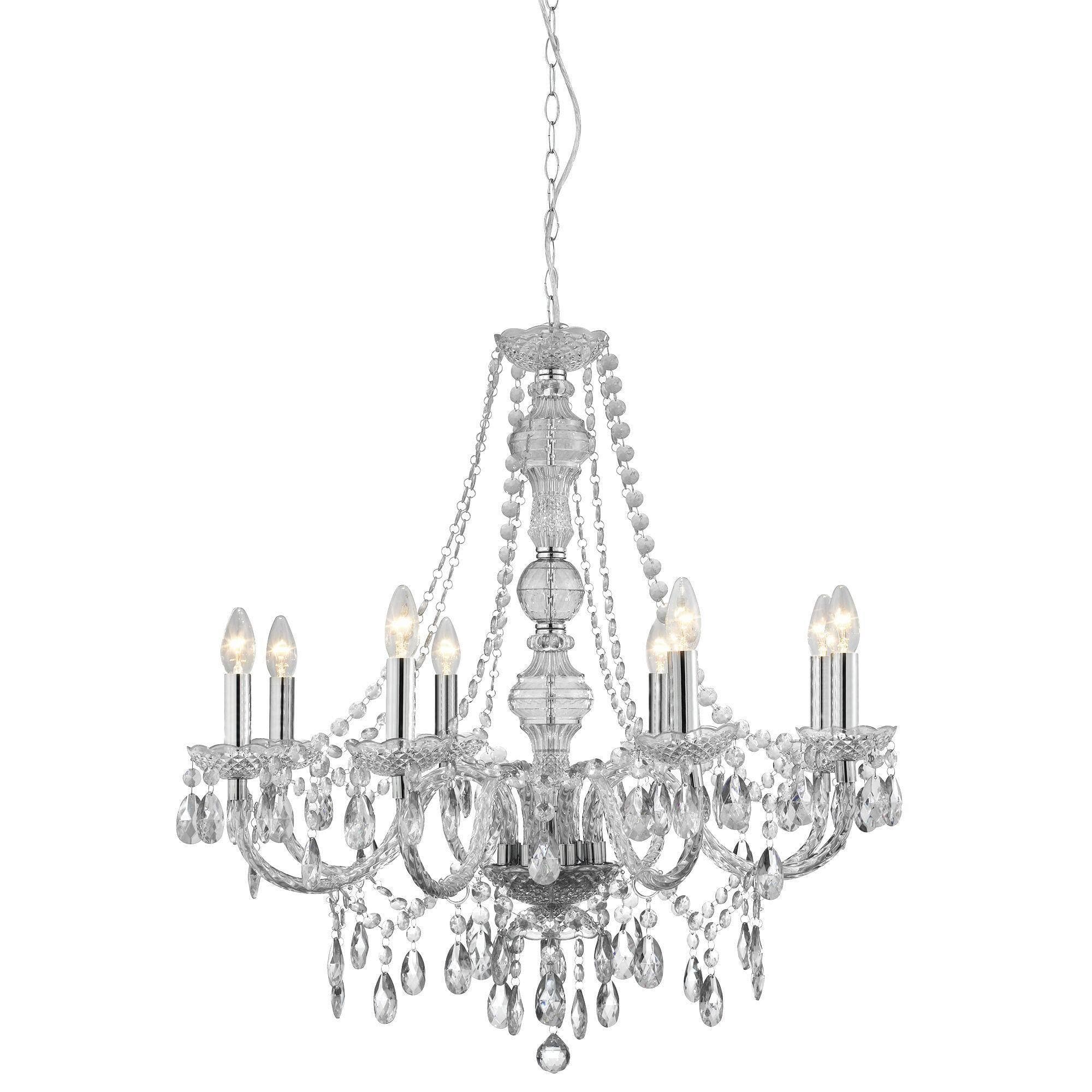 Searchlight Kronleuchter Marie Therese Chrom 8-Flammig