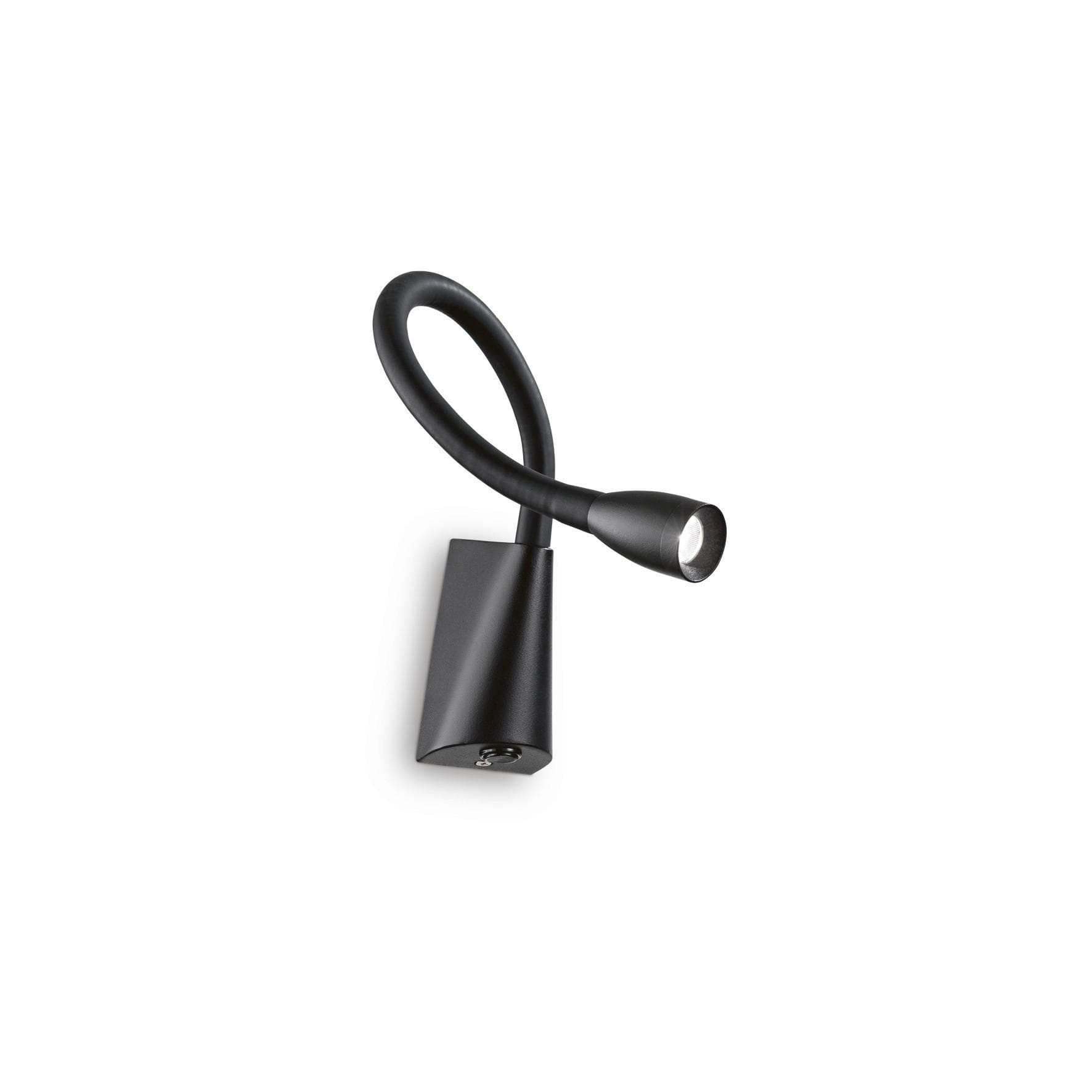 Ideal Lux LED-Wandleuchte Goose AP Schwarz max. 3 Watt