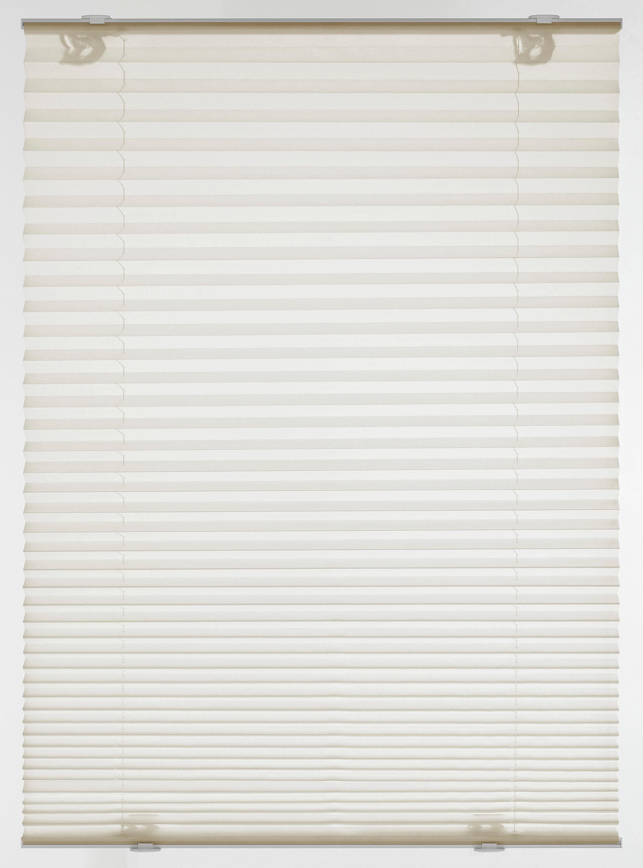 GARDINIA Plissee Solo mit Saugnäpfen Creme 100% Polyester