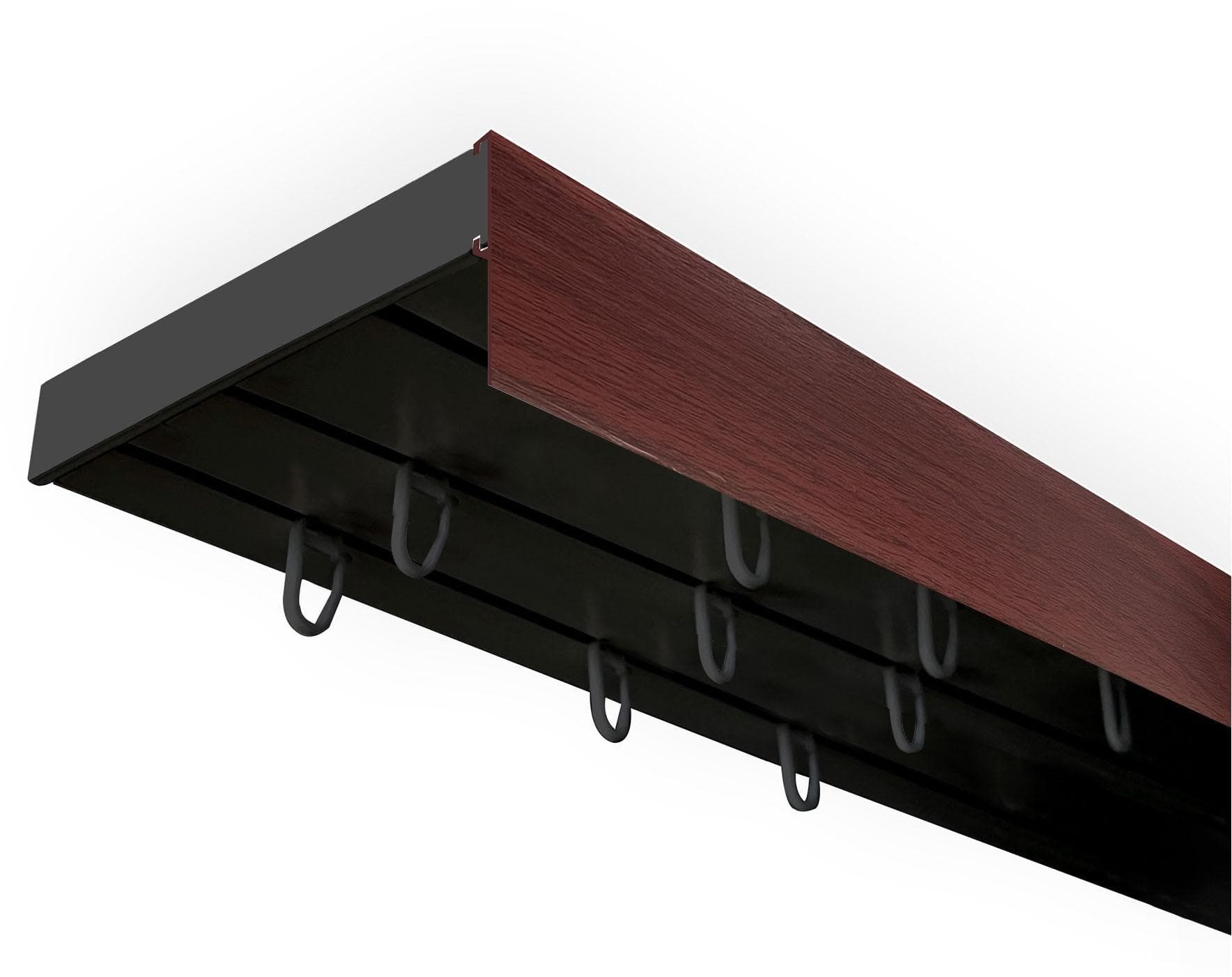 SN DECO GROUP Vorhangschiene SH mit Blende 3-läufig Kunststoff