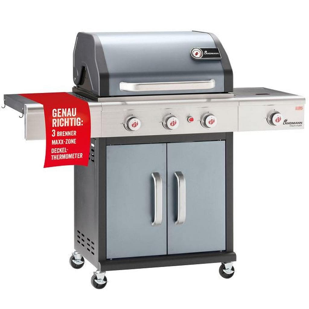 Landmann Gasgrill Triton 3.1 Maxx Grau Schwarz