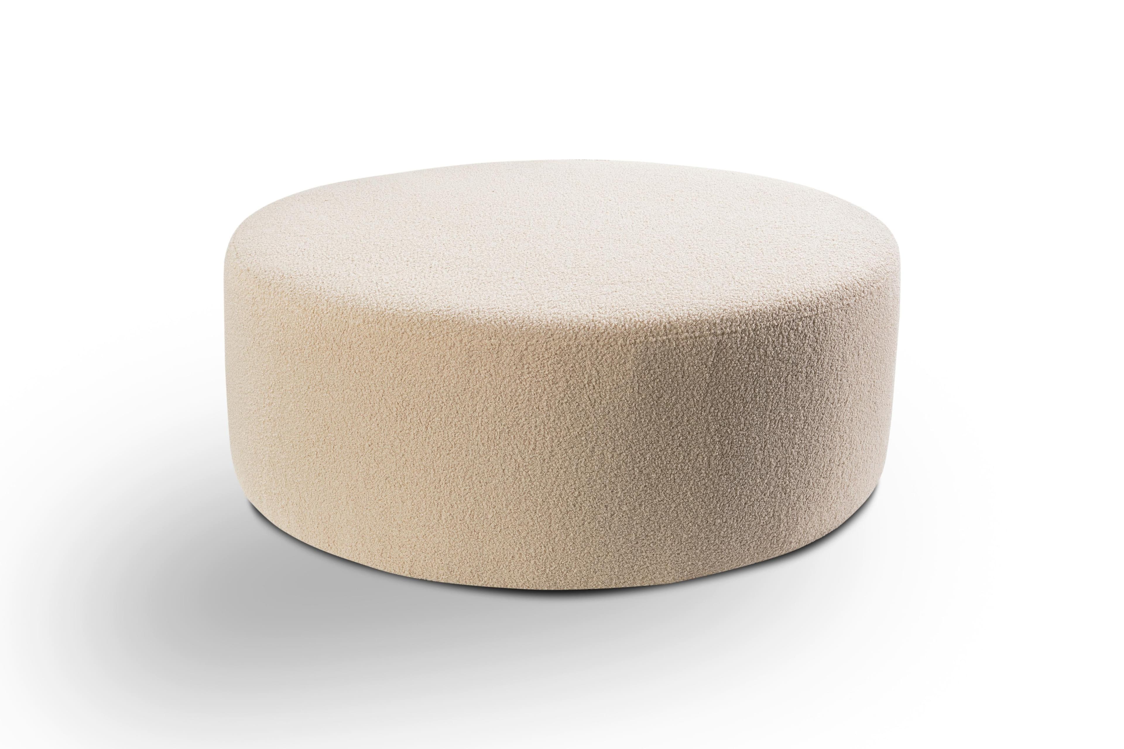 Hocker Kolo Beige Textil