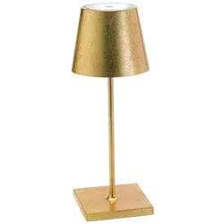 Zafferano Poldina mini Akku-Tischlampe Gold