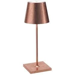 Zafferano »Poldina Pro mini« Akkuleuchte Metalloptik Silber