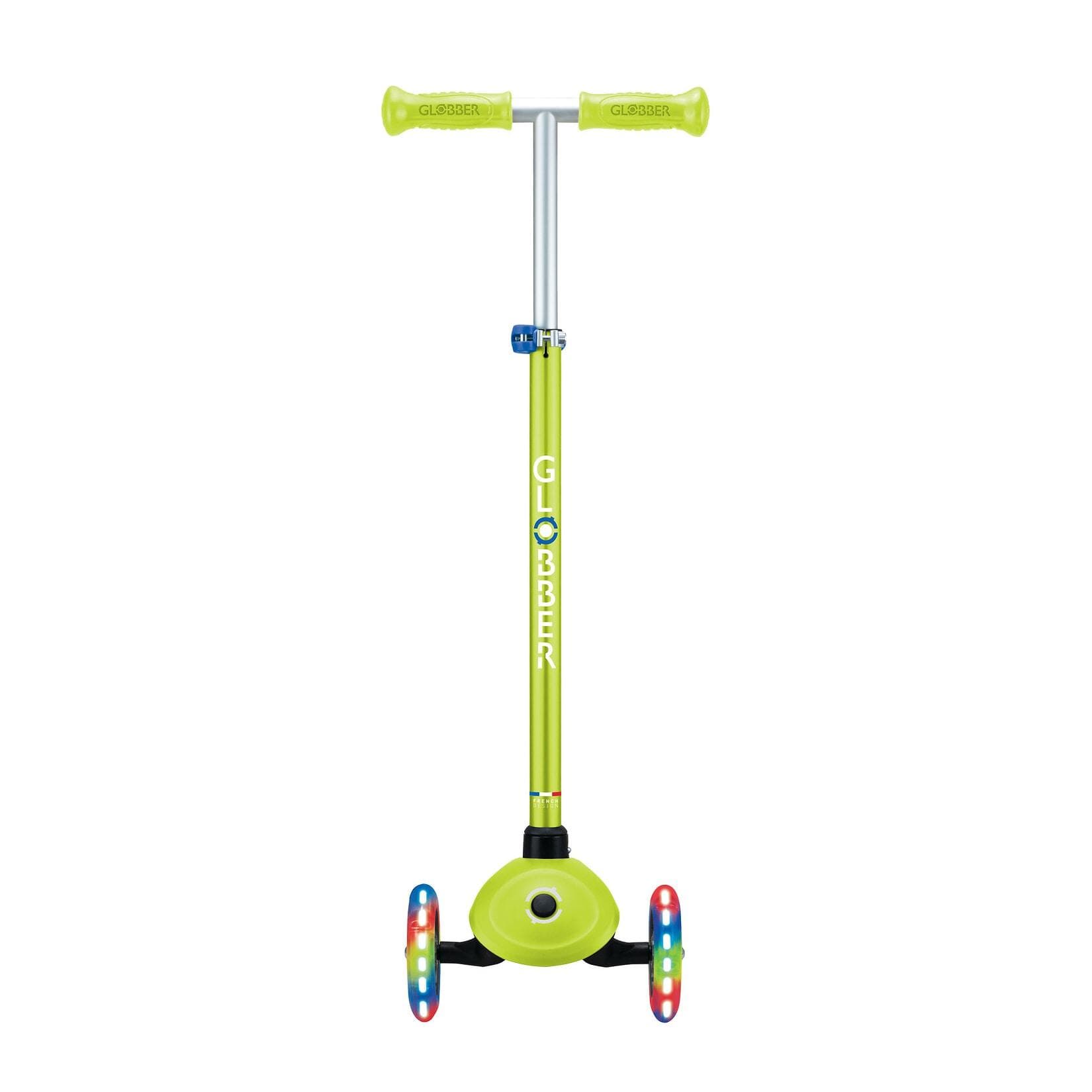 GLOBBER PRIMO PLUS LIGHTS Kinder-Tretroller LED-Leuchtrollen höhenverstellbar