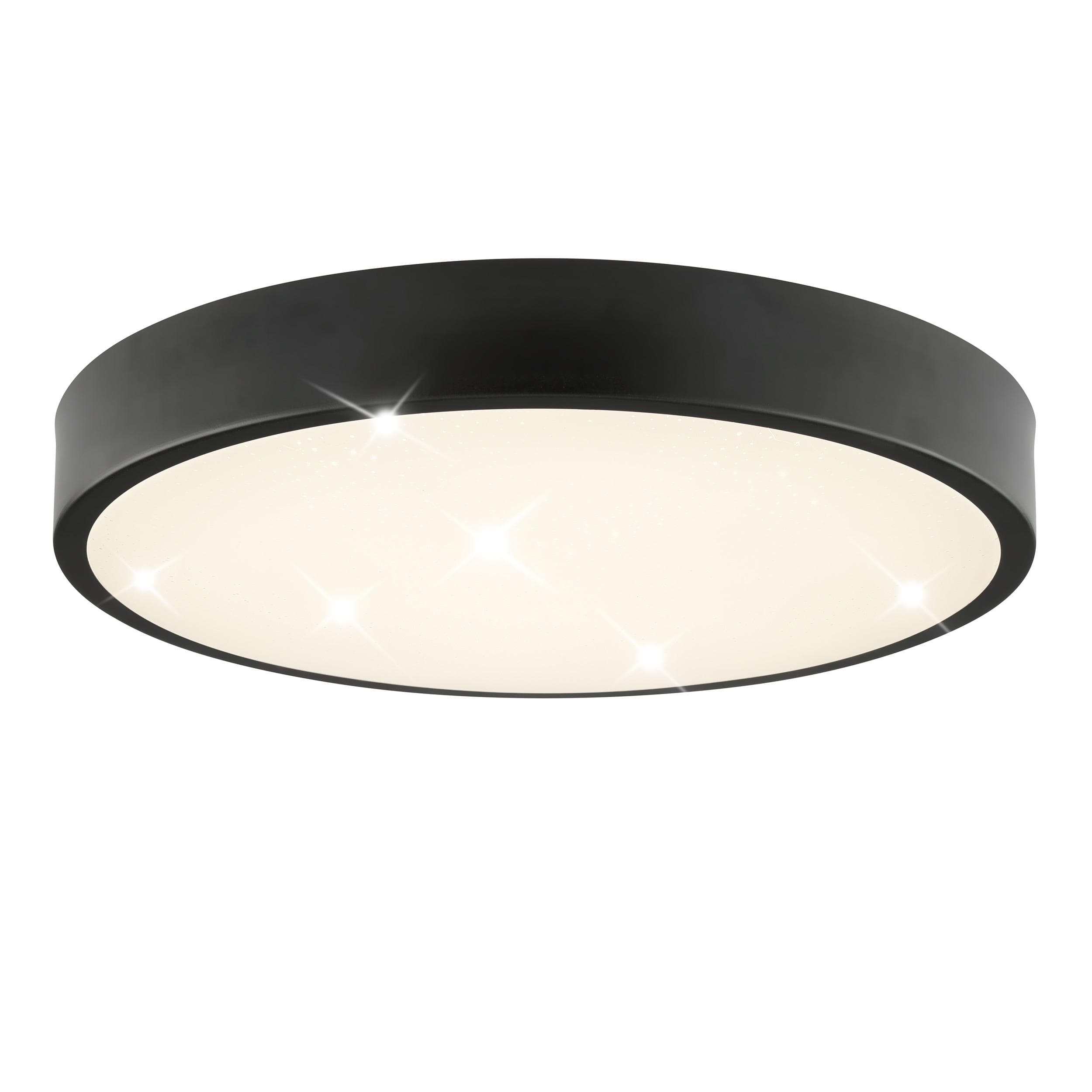 BRILLIANT LED Deckenleuchte Slimline Starry Schwarz/Weiß 39 cm