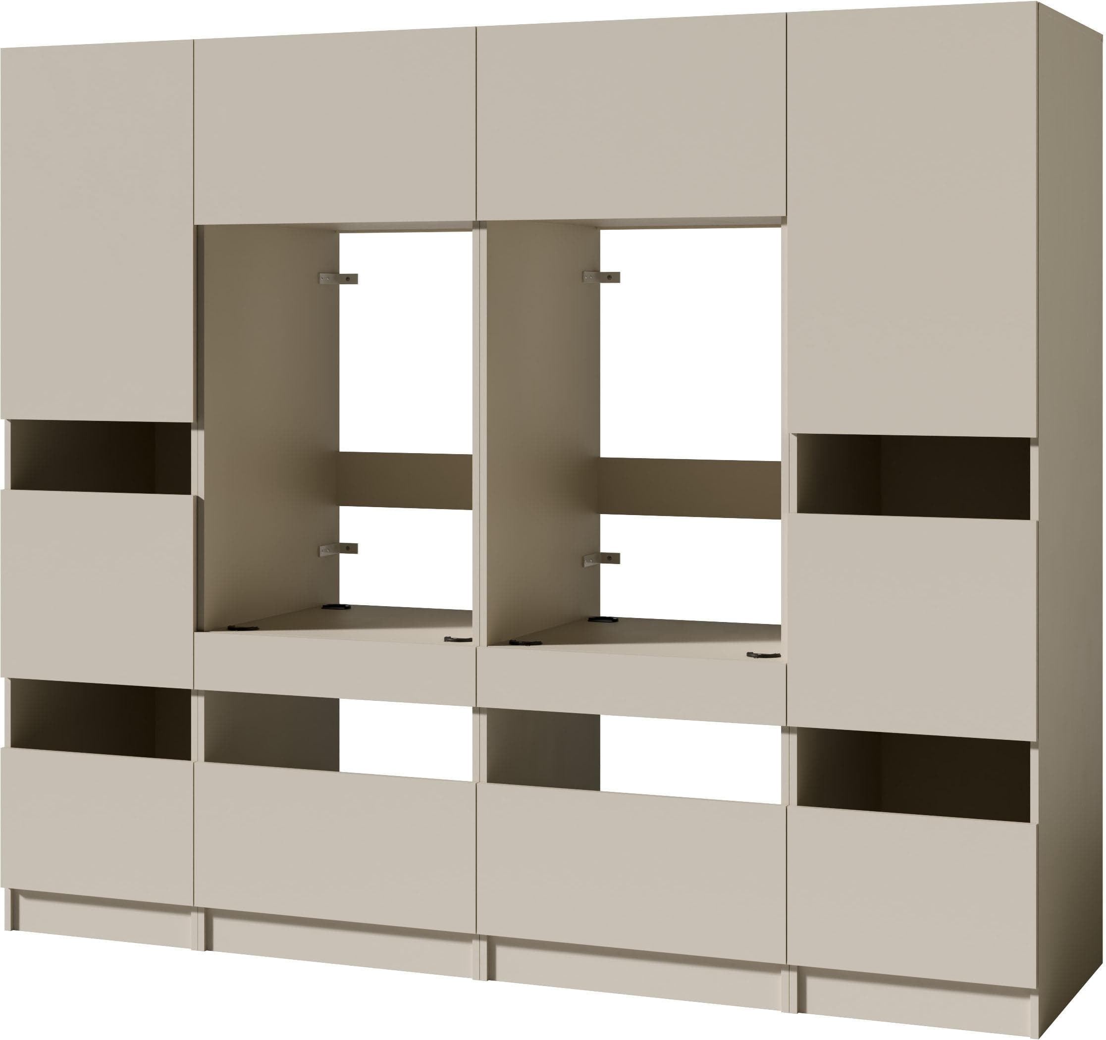 BALCULINA Mehrzweckschrank-Set kaschmirfarben mit Metallfüßen