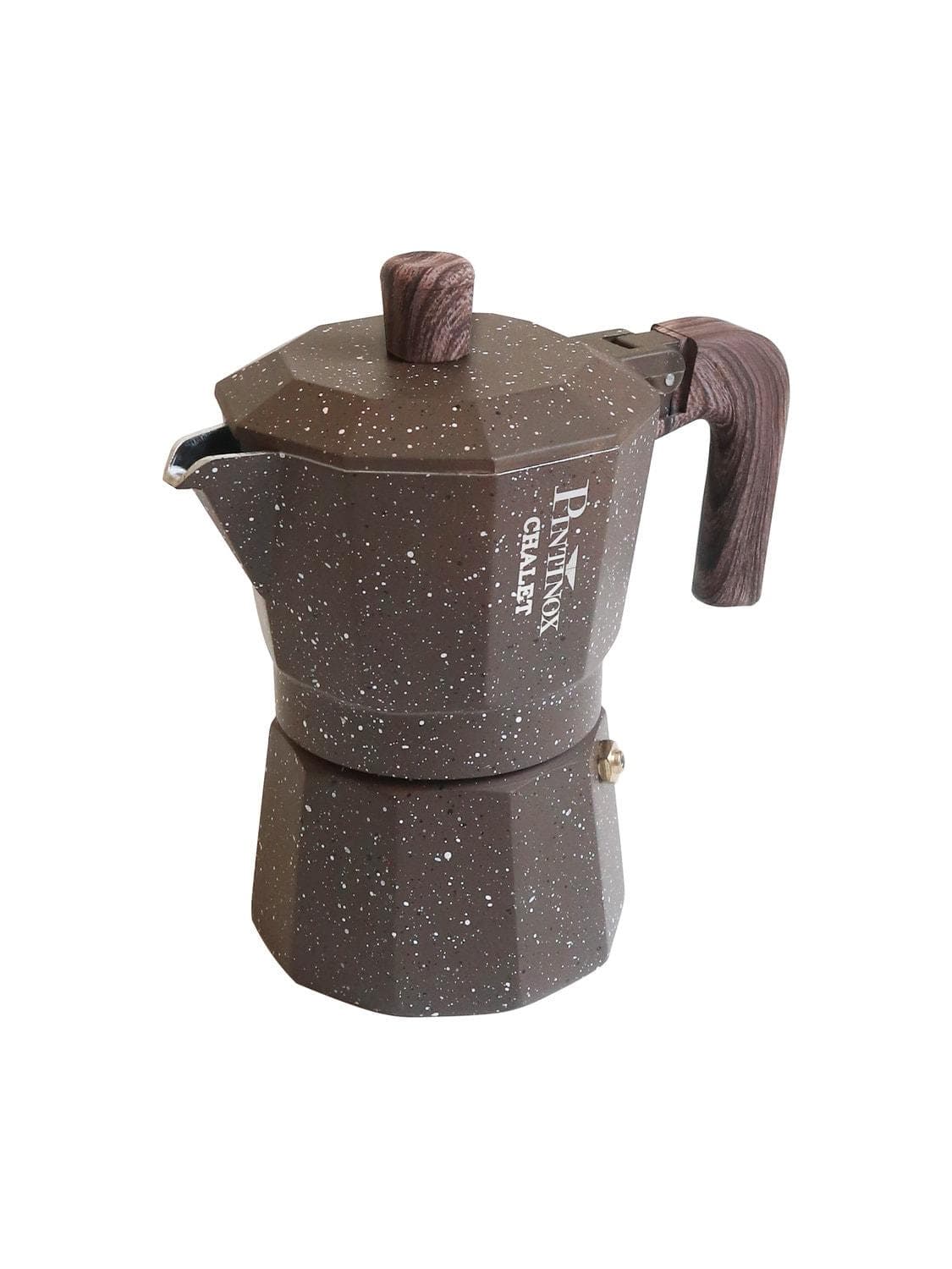Pintinox Espressokocher CHALET steinbraun Aluminium 1 Tasse