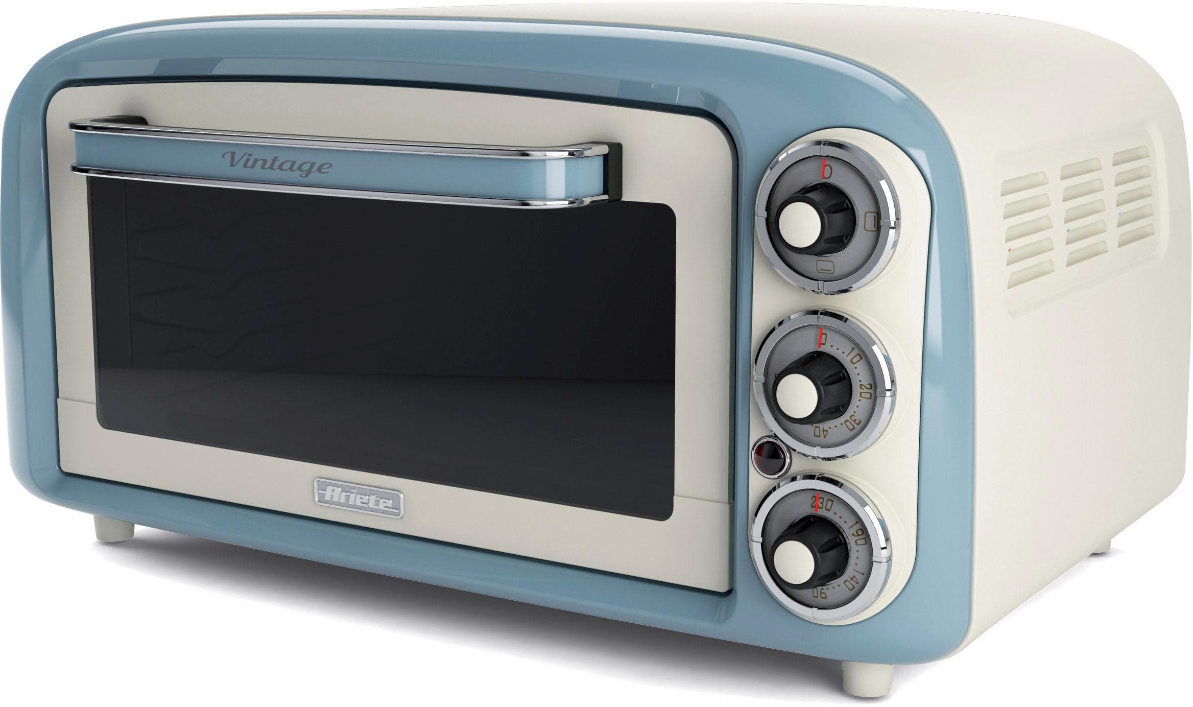 Ariete Vintage Mini-Ofen Blau Retro-Design