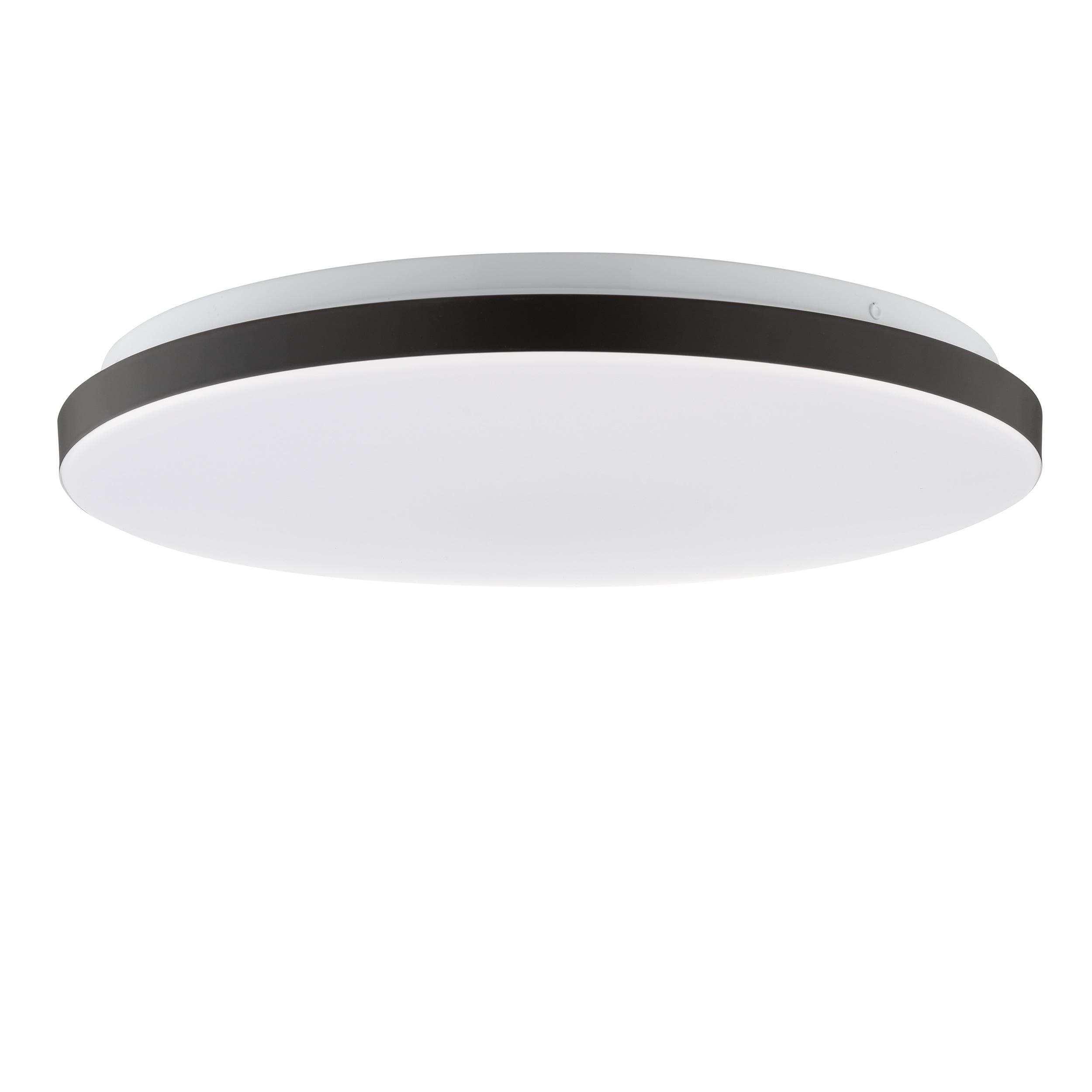 Brilliant LED Deckenleuchte Livio Schwarz/Weiß mit Bewegungsmelder
