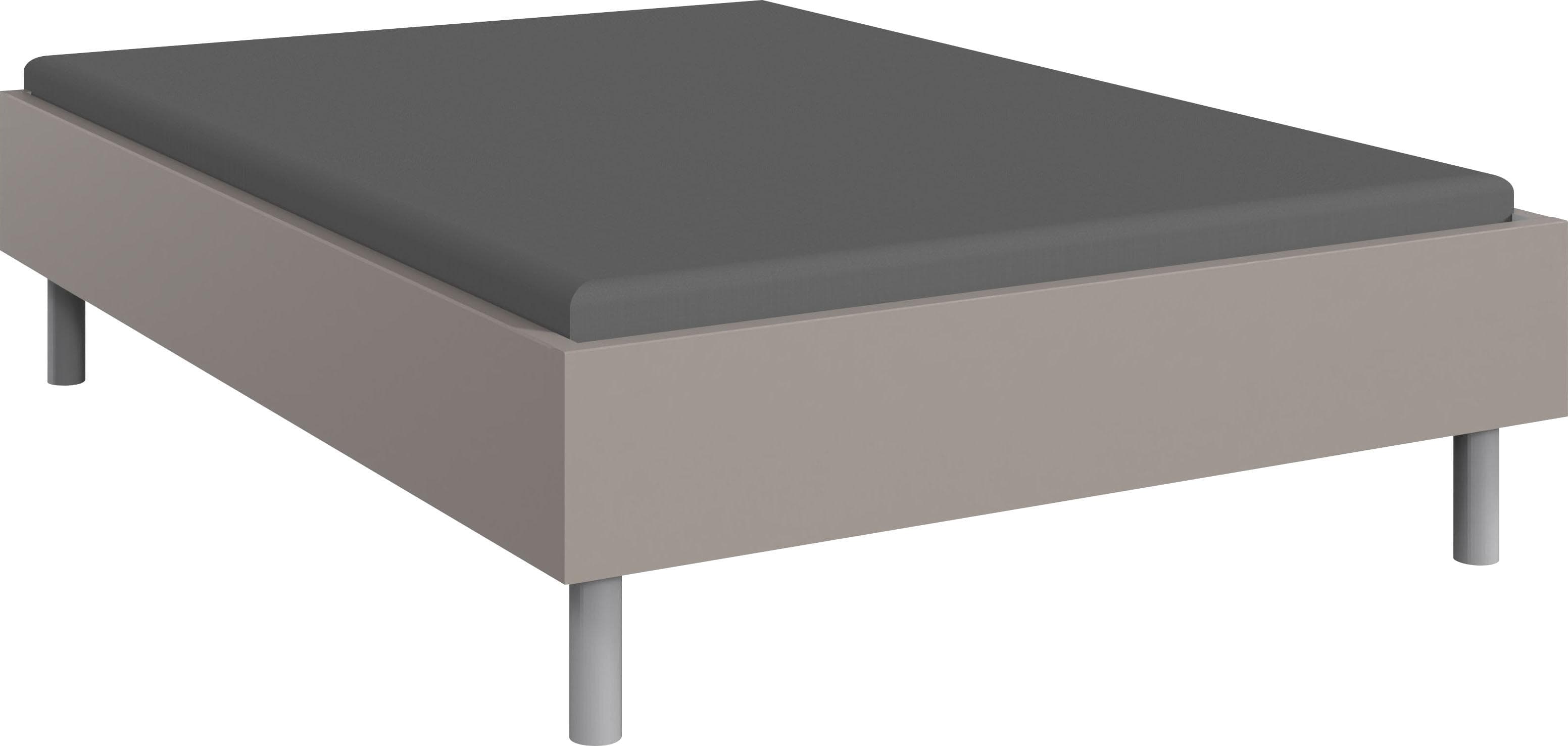 WIMEX Bett Easy Sahara Grau Metallfüße