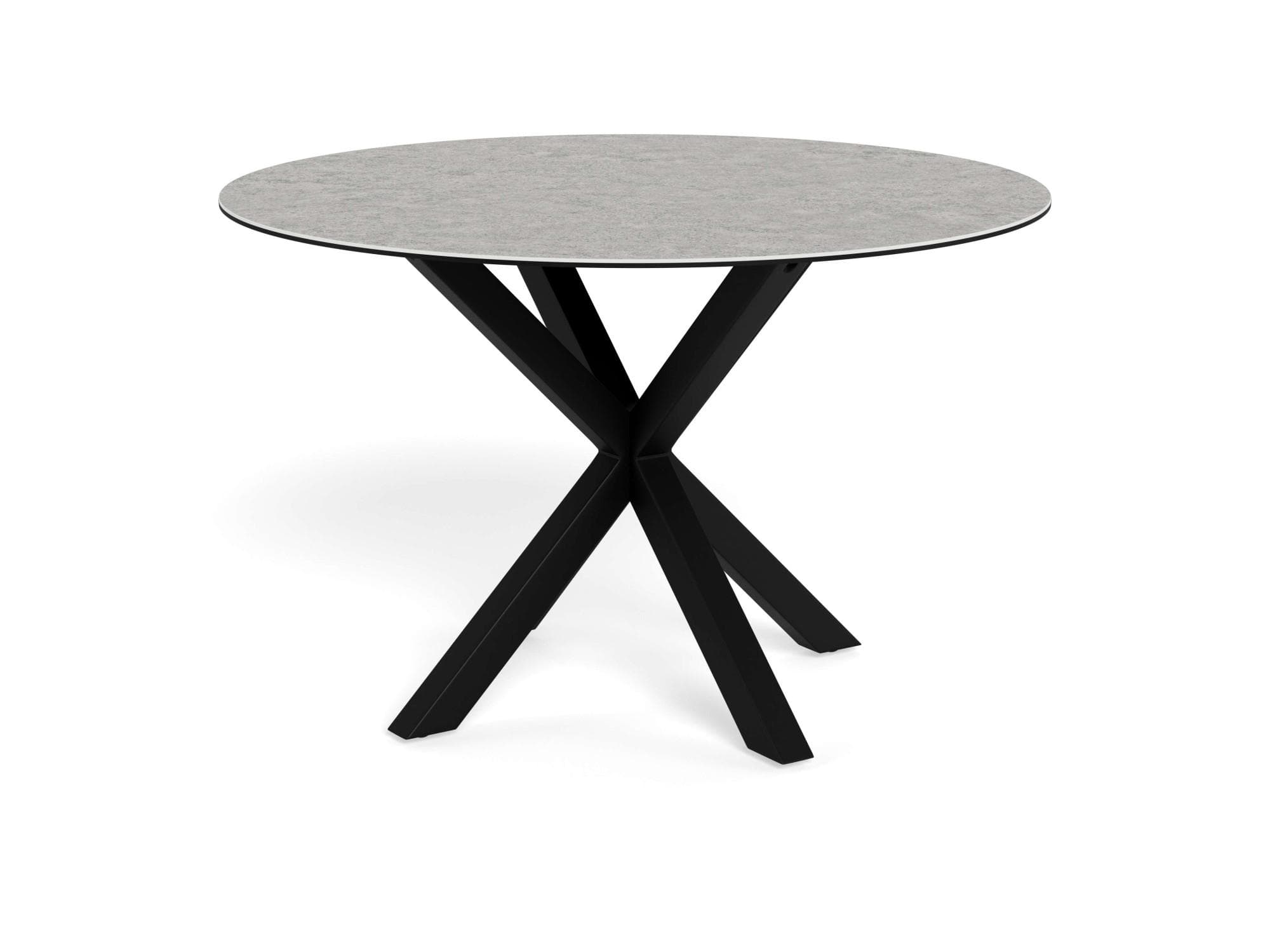 ACTONA GROUP Runder Esstisch Heaven Grau/Schwarz Keramik & Stahl
