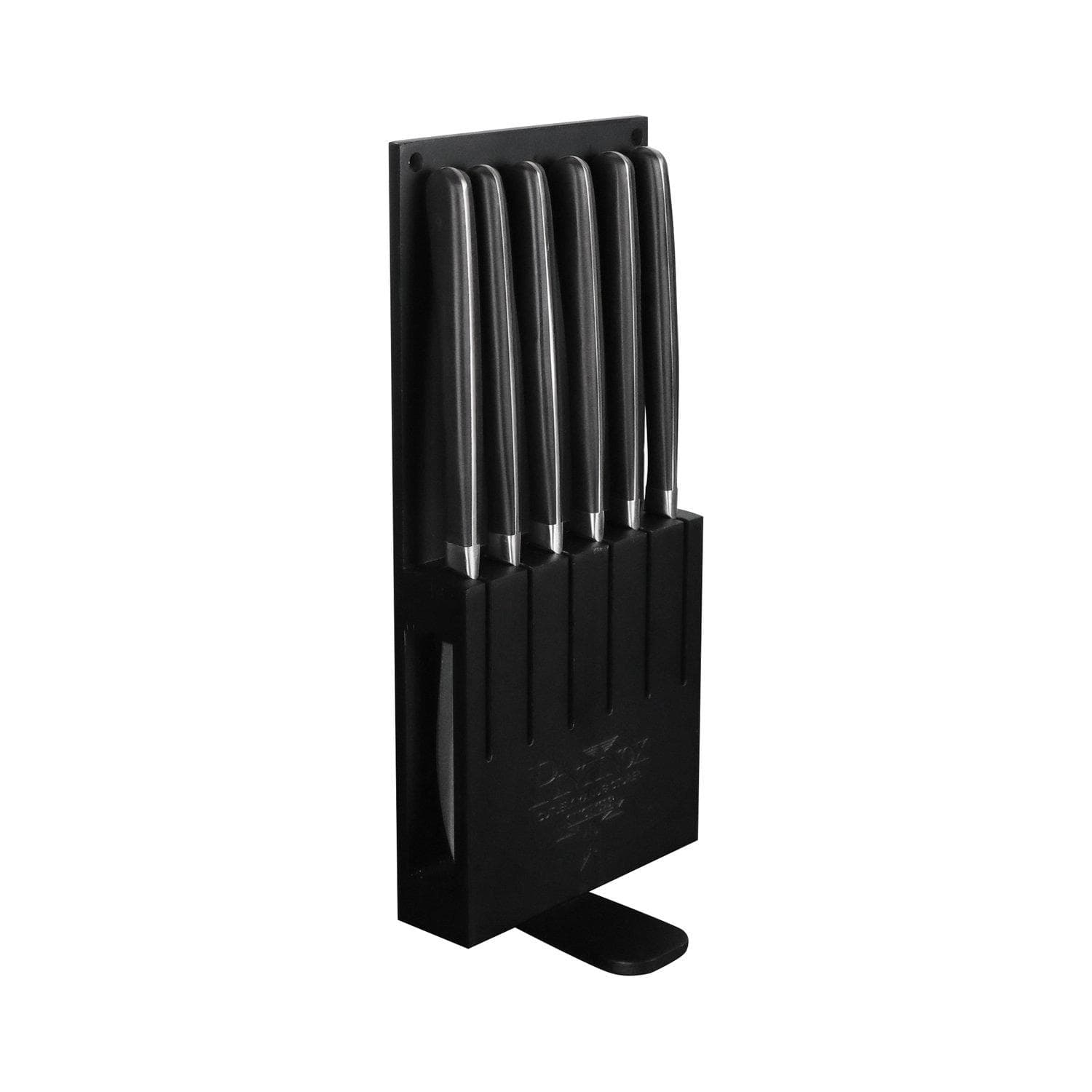 PINTINOX Steakmesser Set KOBE 6-tlg. Schwarz Edelstahl Kunststoff