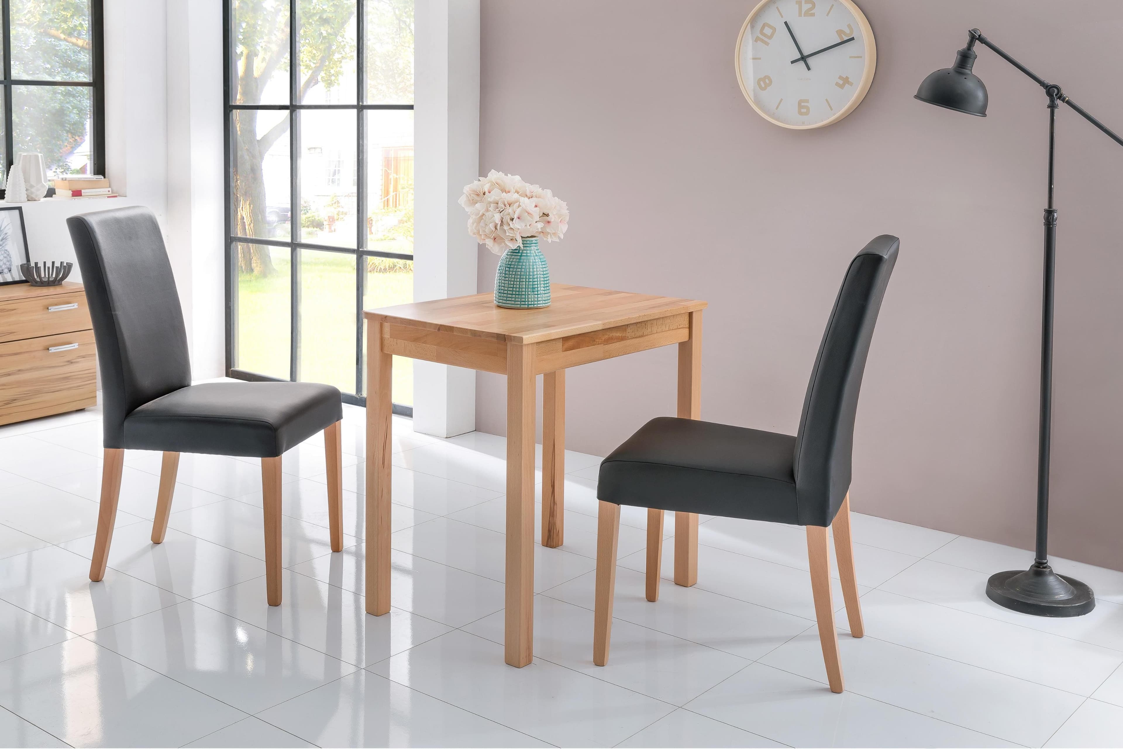 Home Affaire Essgruppe Lea 3-tlg. Braun Massivholz