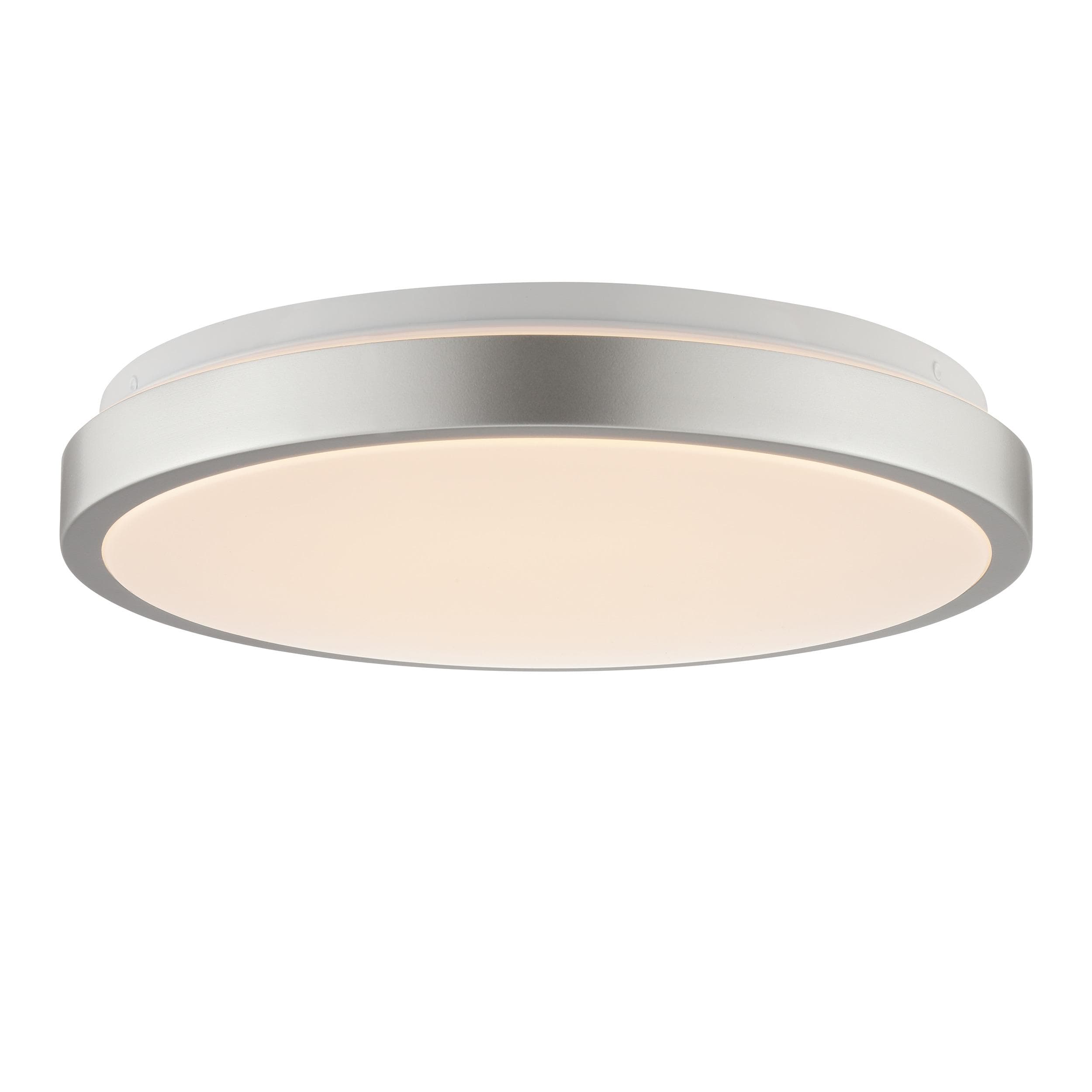 Brilliant LED Deckenleuchte Livius Silber/Weiß 33cm
