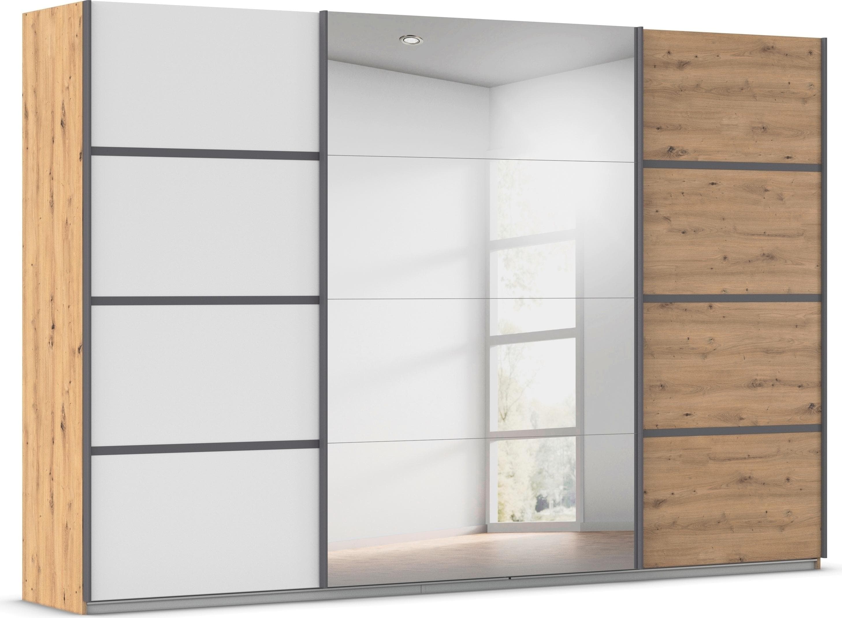 Rauch Avola Schwebetürenschrank mit Schubladen und Einlegeböden