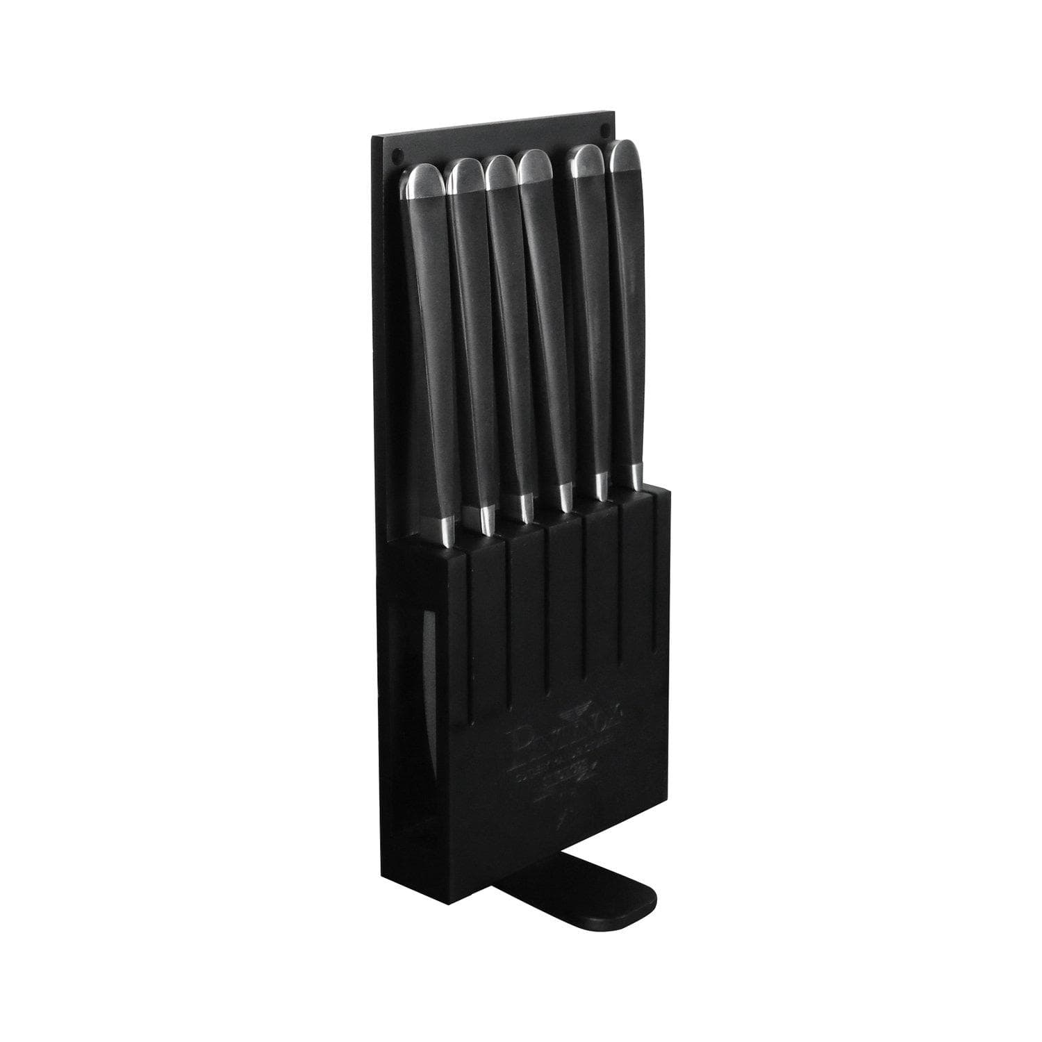 PINTINOX Steakmesser Set AUDREY 6-tlg. Schwarz Edelstahl Kunststoff