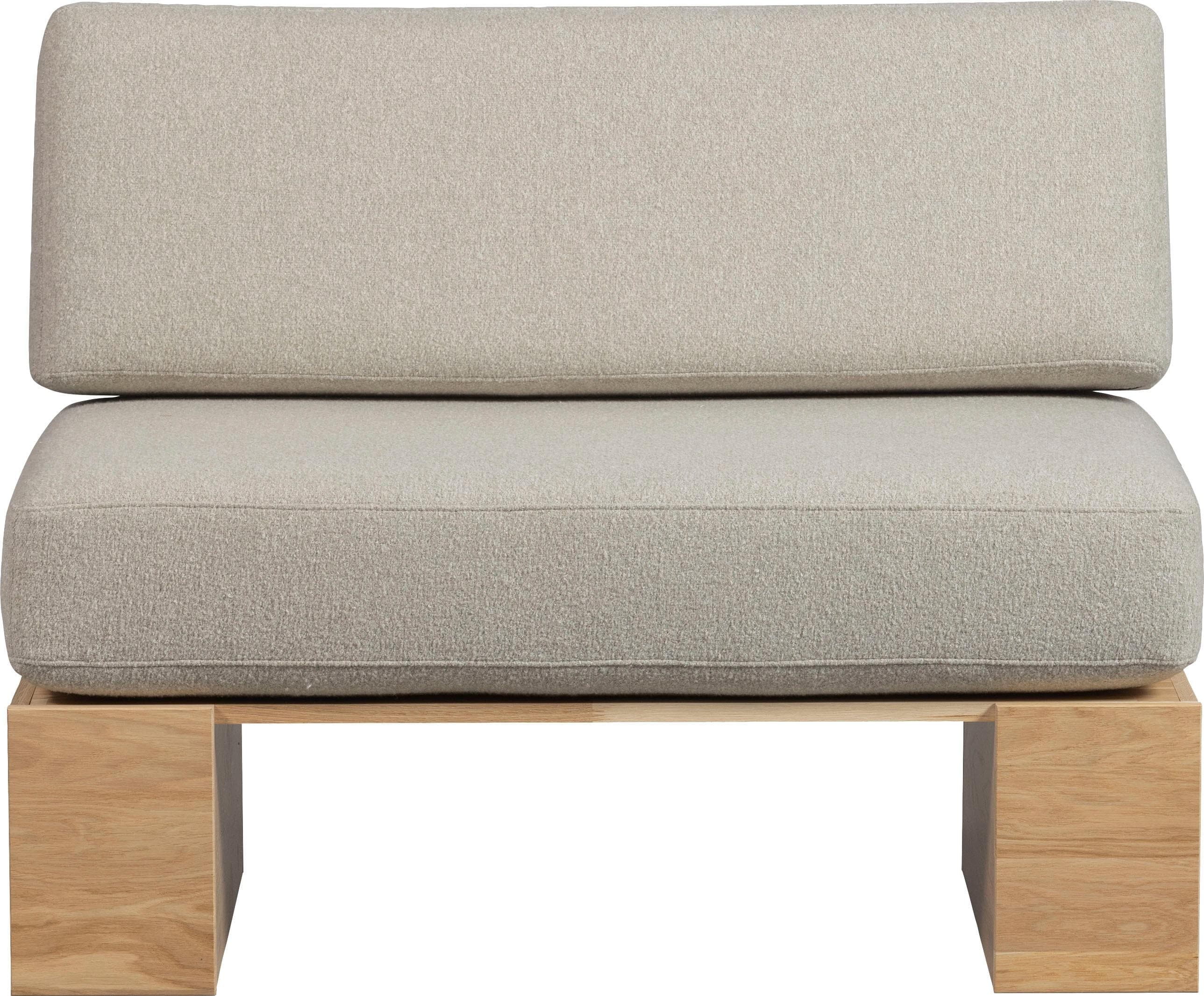 WOOOD Essbank Dine Beige mit Sitzkissen