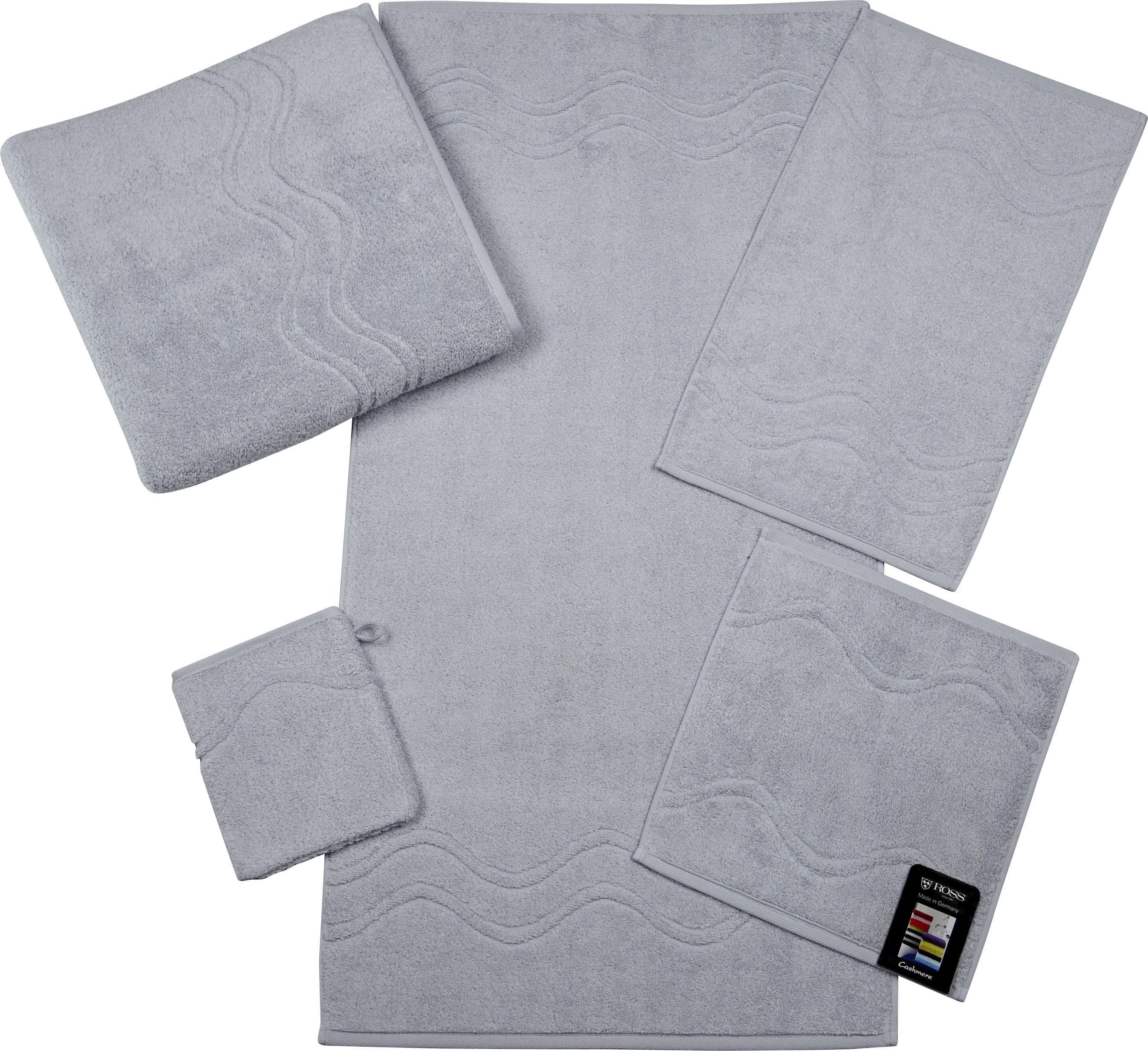 ROSS Seiftuch Cashmere Feeling Grau 6-tlg. Frottier