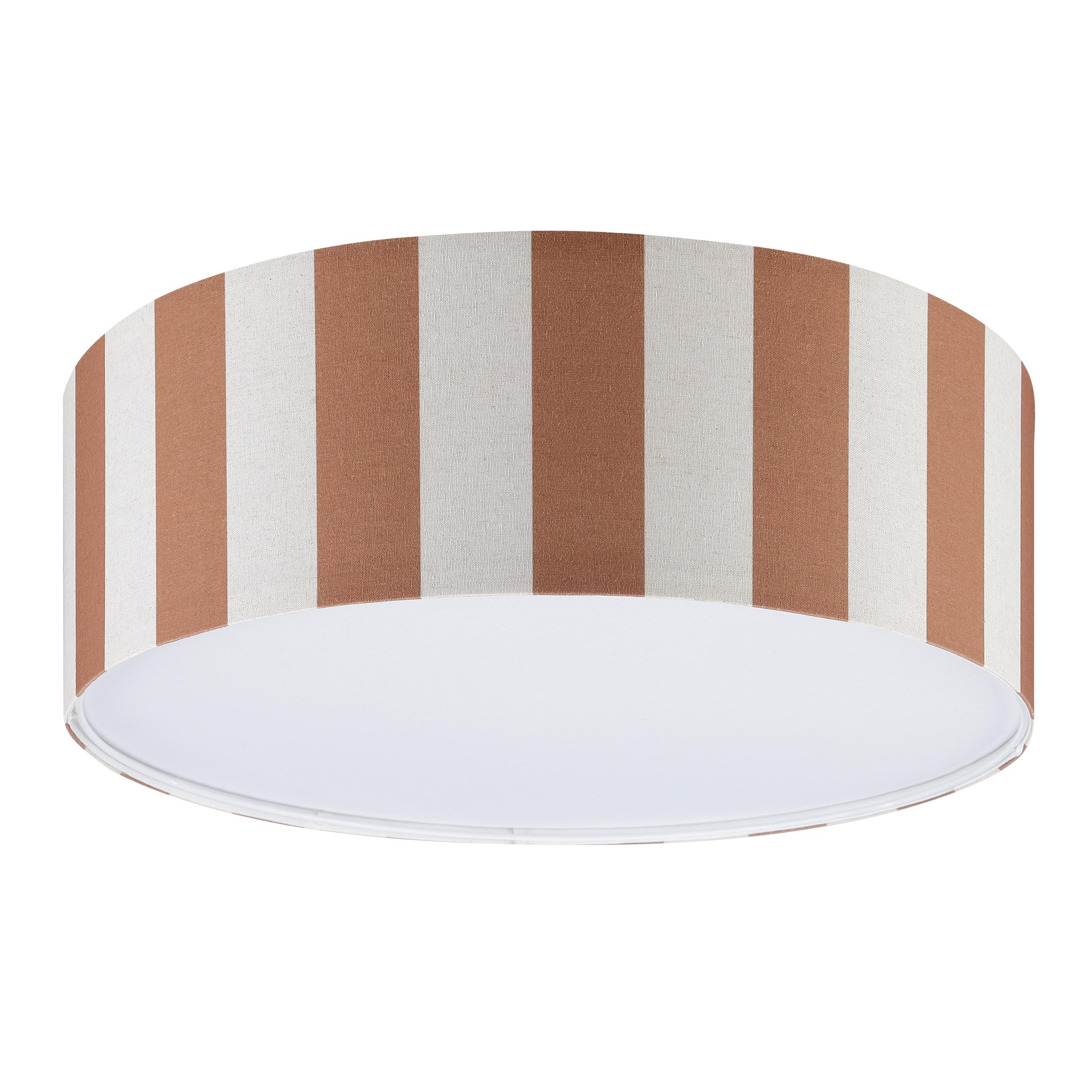 OTTO HOME Deckenleuchte Stellan Textil Metall Beige Braun