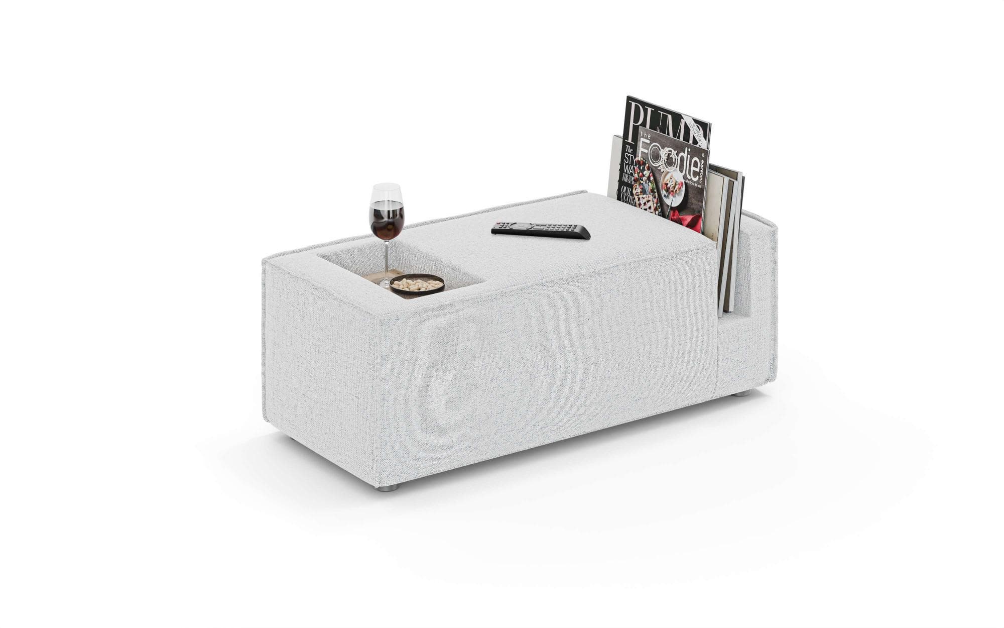OTTO HOME HAILY Sofaelement Tisch grau 45x100 cm