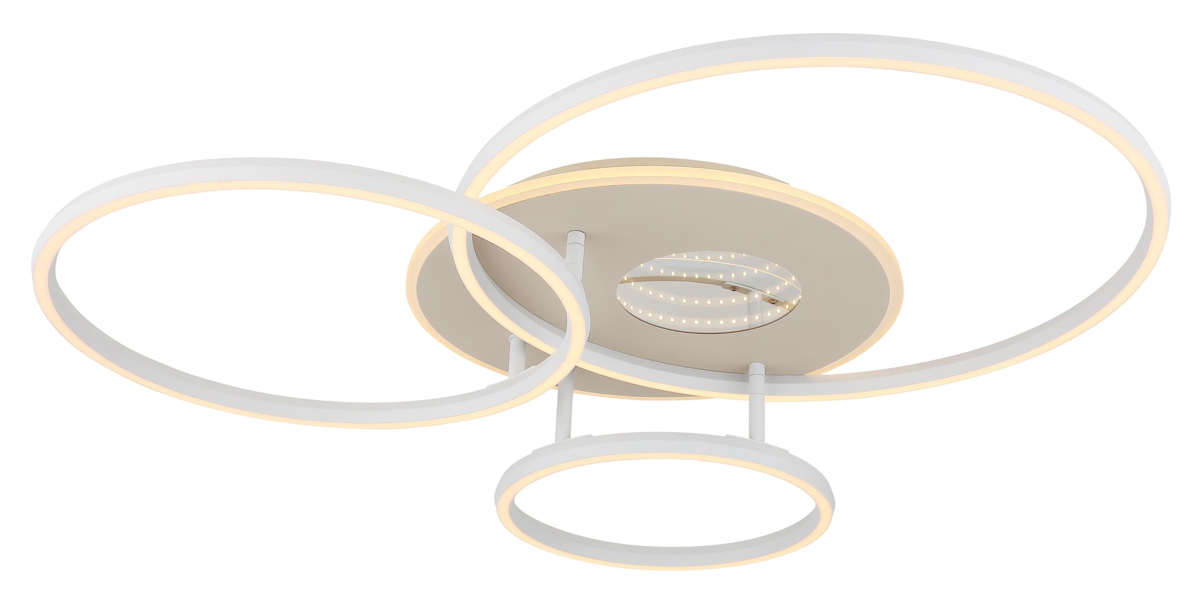 GLOBO LIGHTING Deckenleuchte INVERTINA Sandfarben Matt LED Dimmbar