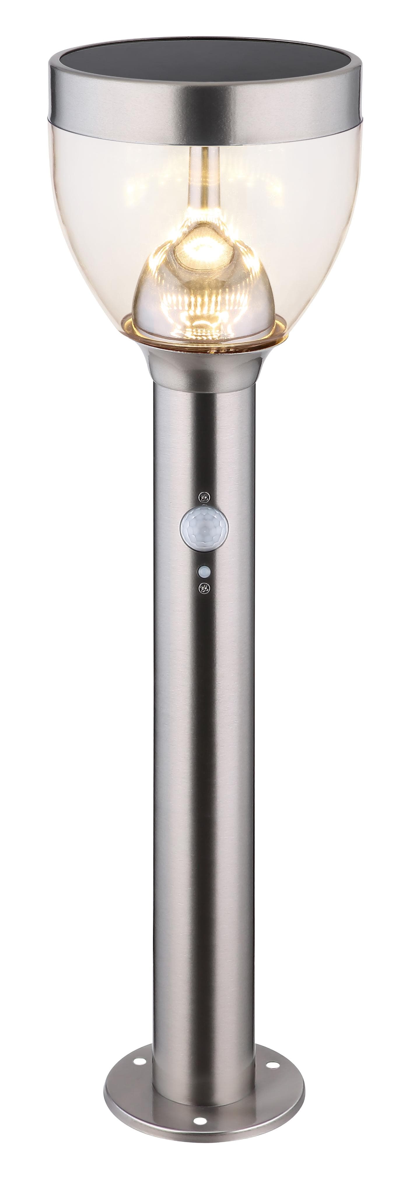 GLOBO LIGHTING LED Außen-Stehlampe Solar Grau