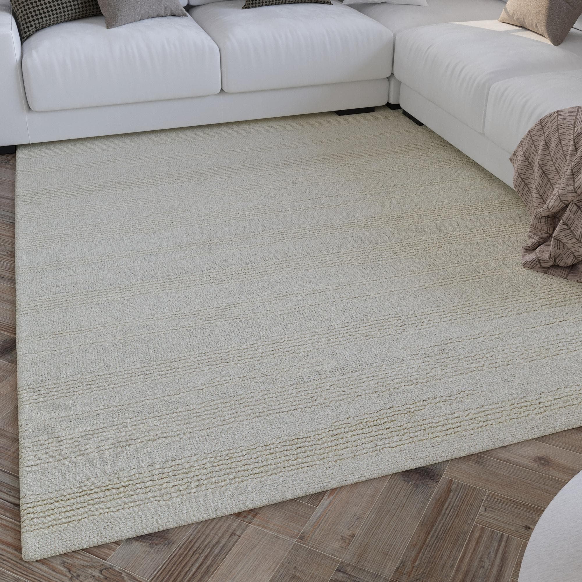 WECON HOME Teppich Hamptons TWENTYSEVEN Beige Kurzflor Polyester