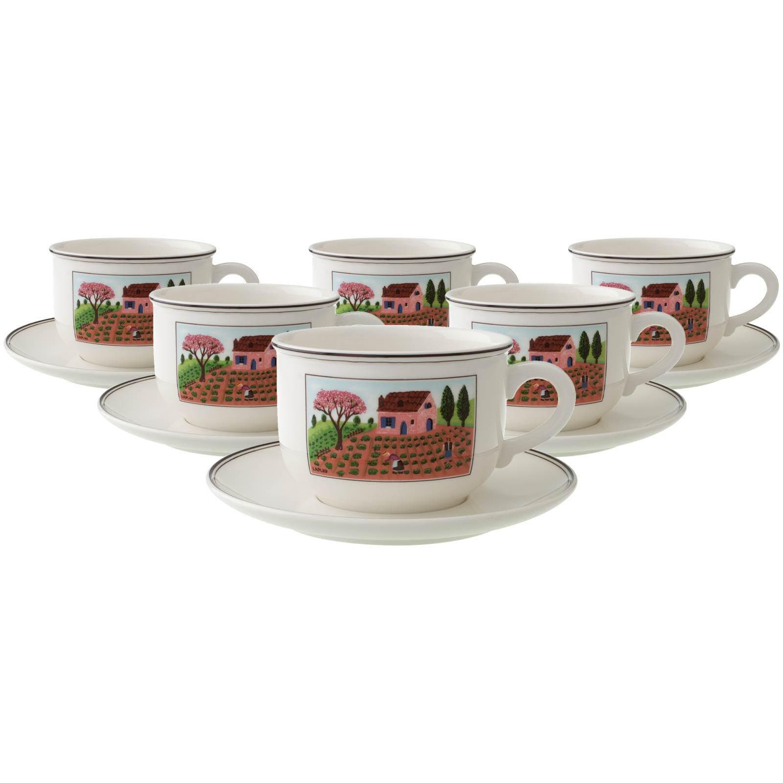 Villeroy & Boch Teetassen Set 250 ml 6er Set bunt