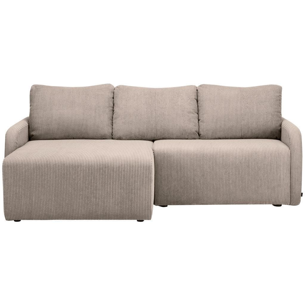 Carryhome Ecksofa Beige 3-Sitzer L-Form