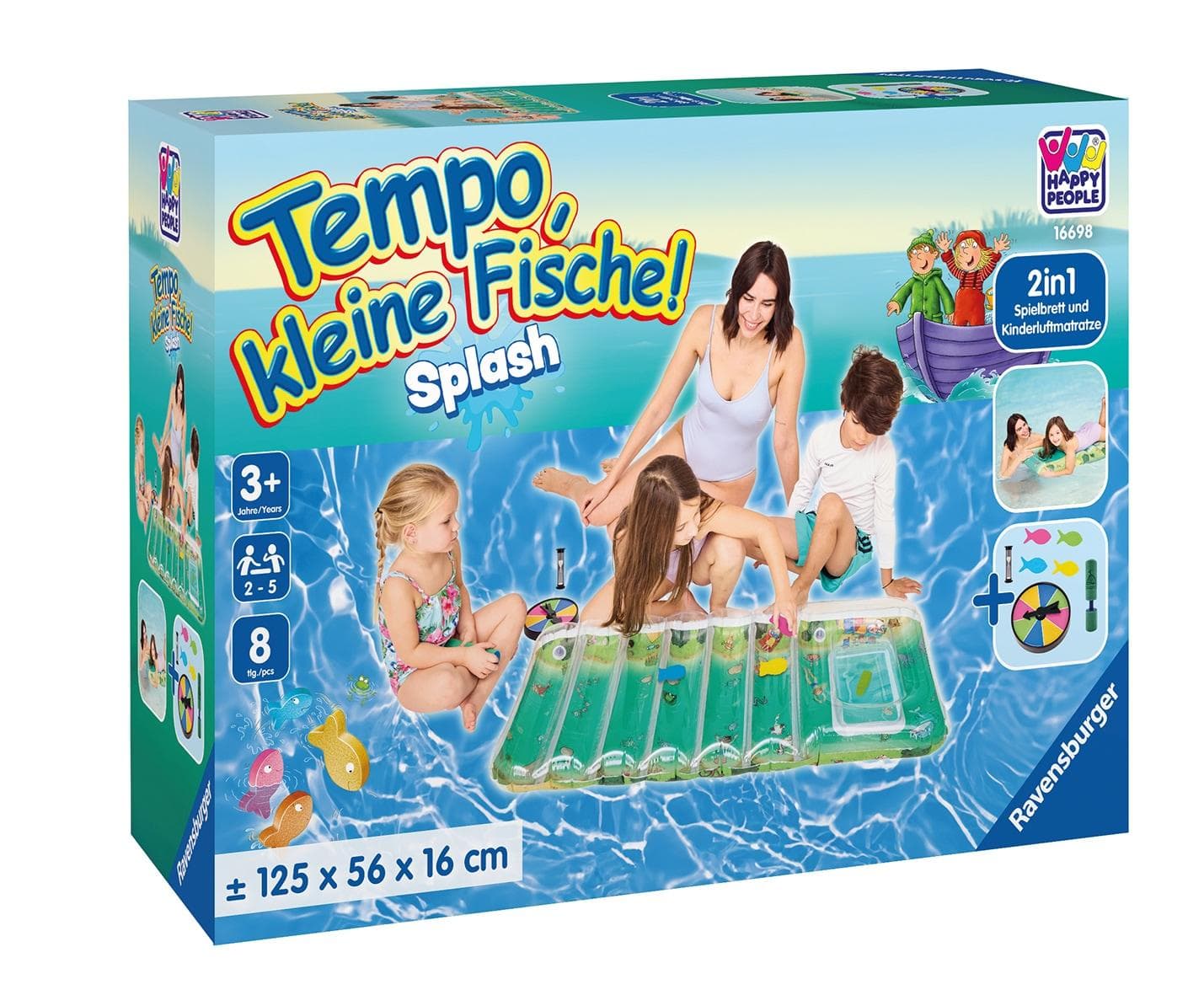 Happy People Kinderluftmatratze Tempo kleine Fische Badespaß