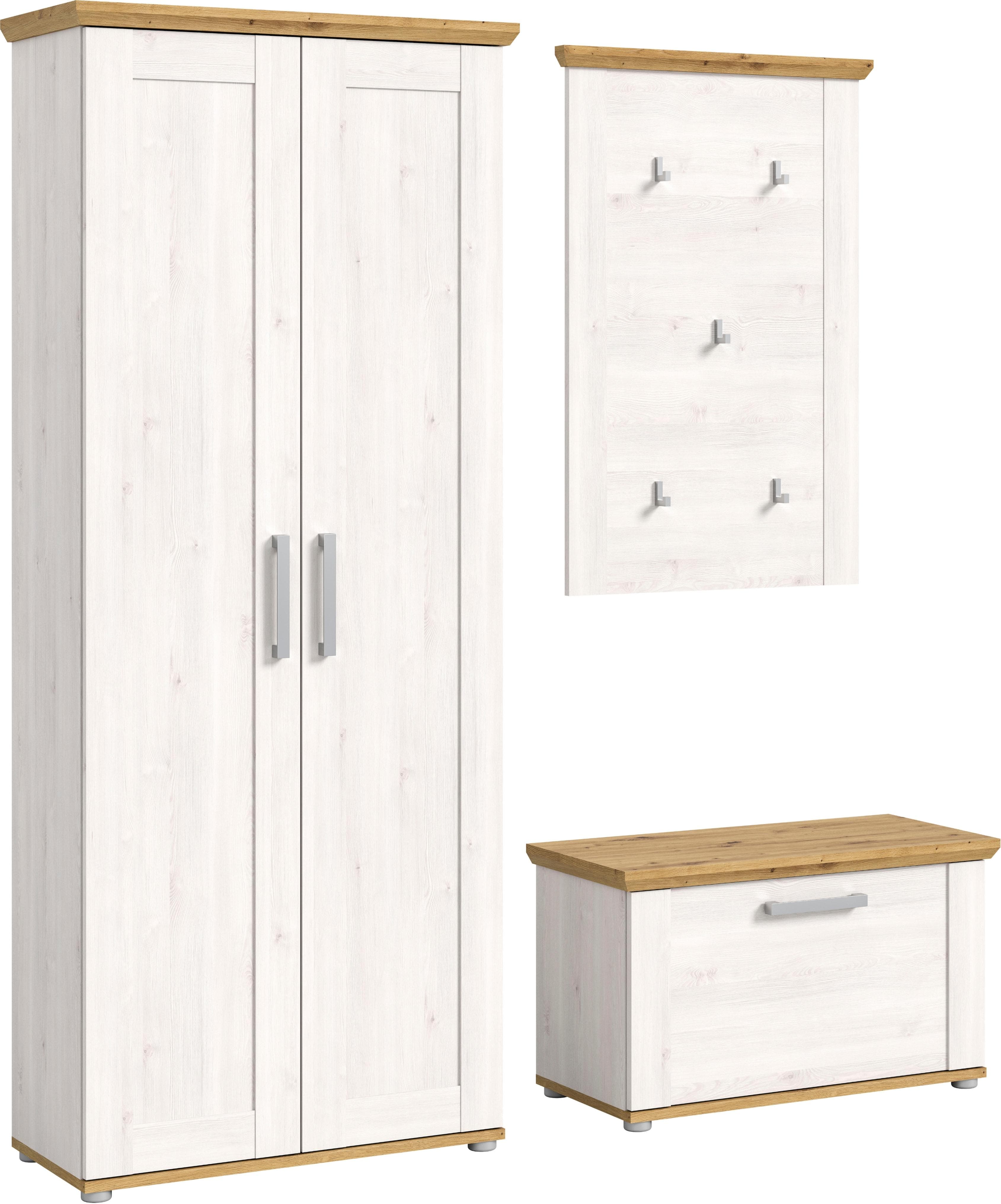 HOME AFFAIRE Garderoben-Set COSENZA 3-teilig Landhausoptik